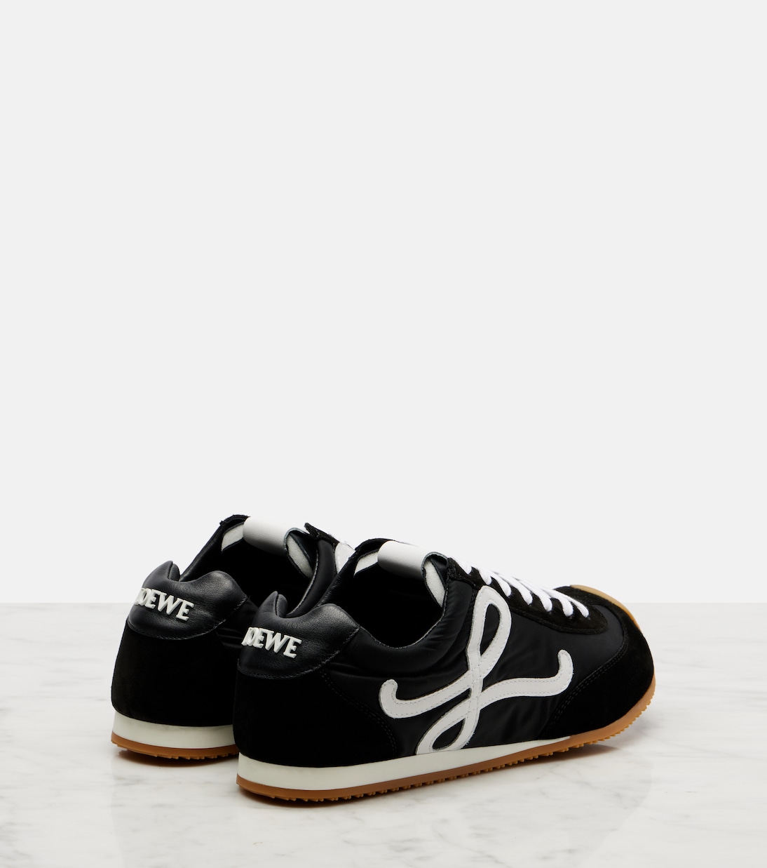 Ballet Runner 2.0 suede-trimmed sneakers | Loewe