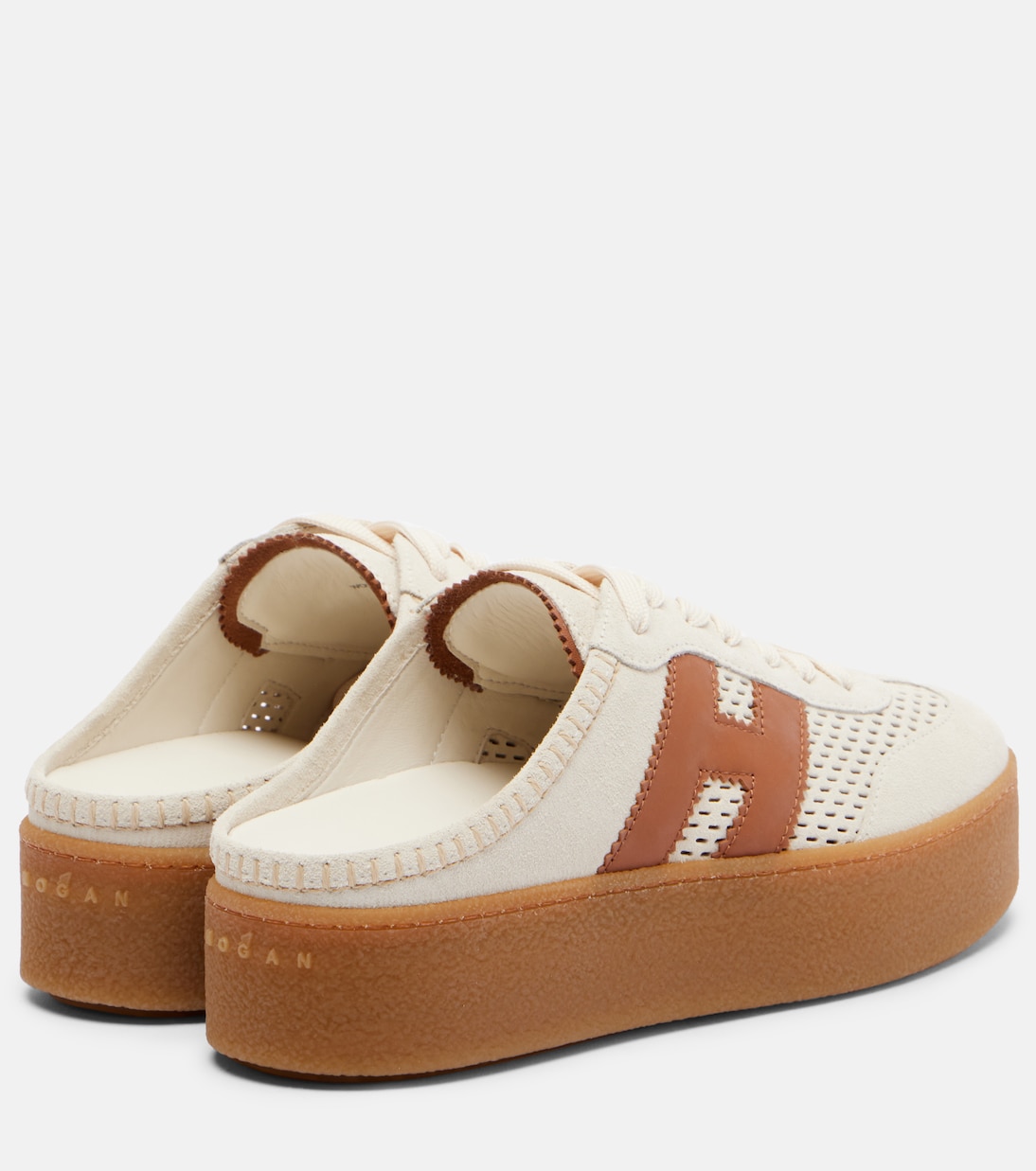 H698 suede platform mules | Hogan