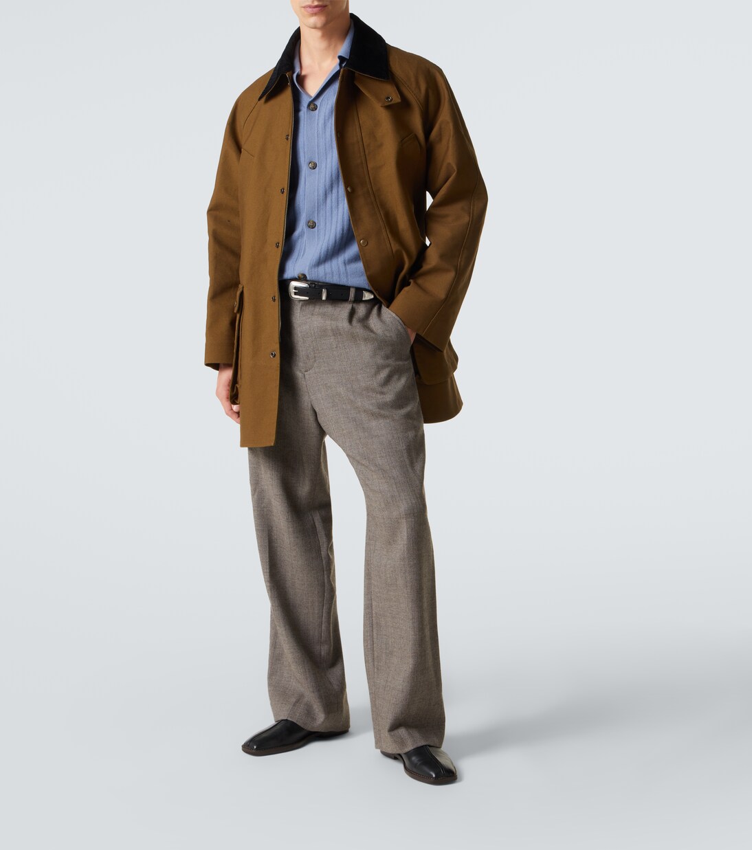 Gerone knitted cashmere polo shirt | Le Kasha