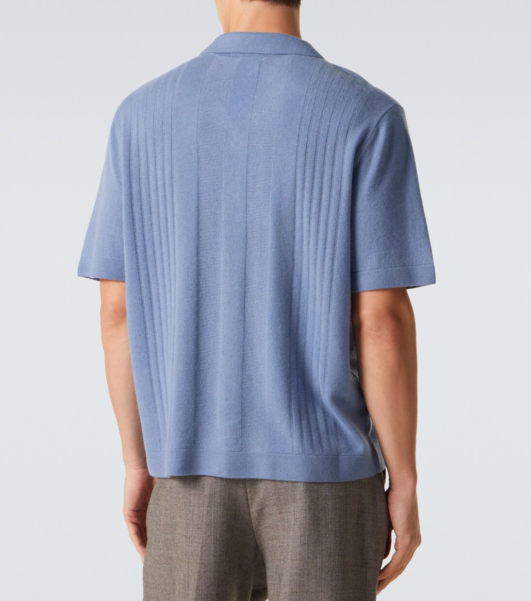Gerone knitted cashmere polo shirt | Le Kasha