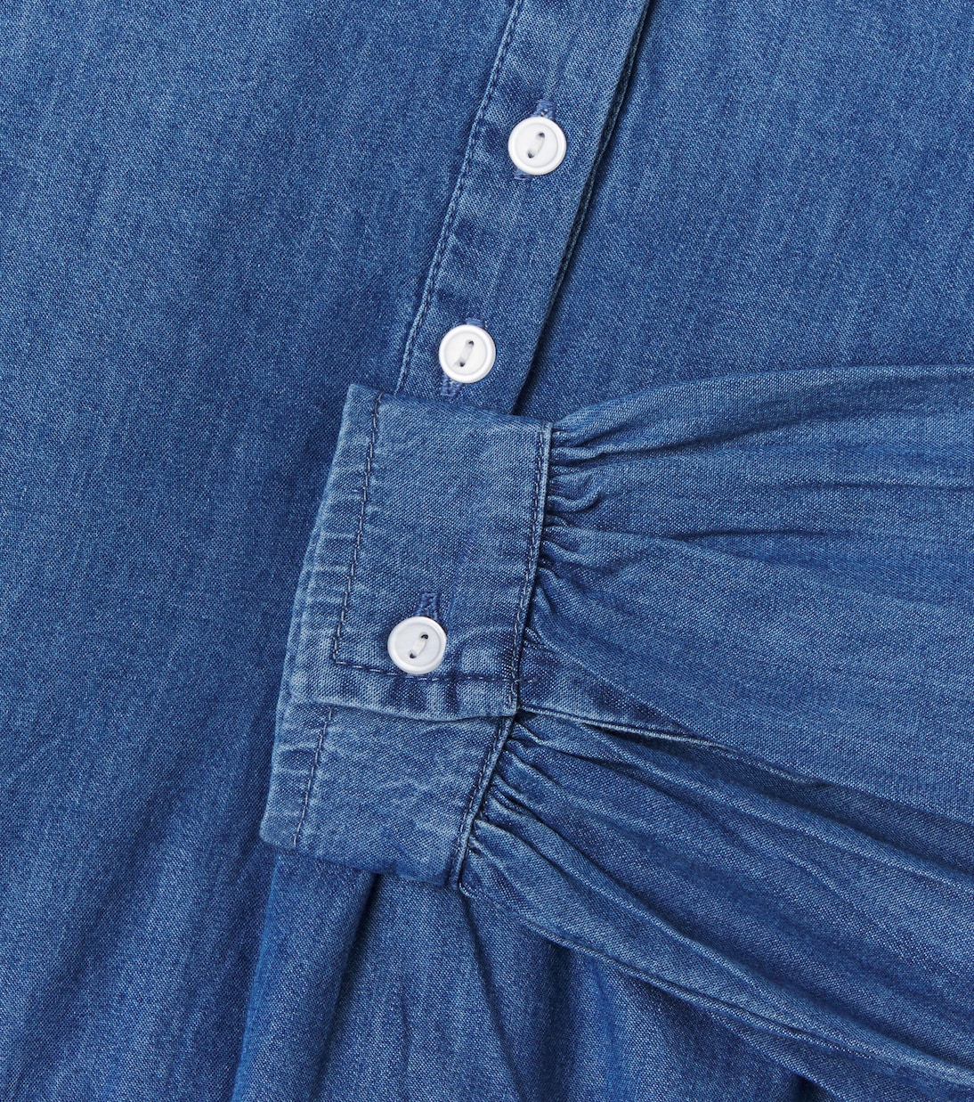 Embroidered cotton denim shirt | Molo