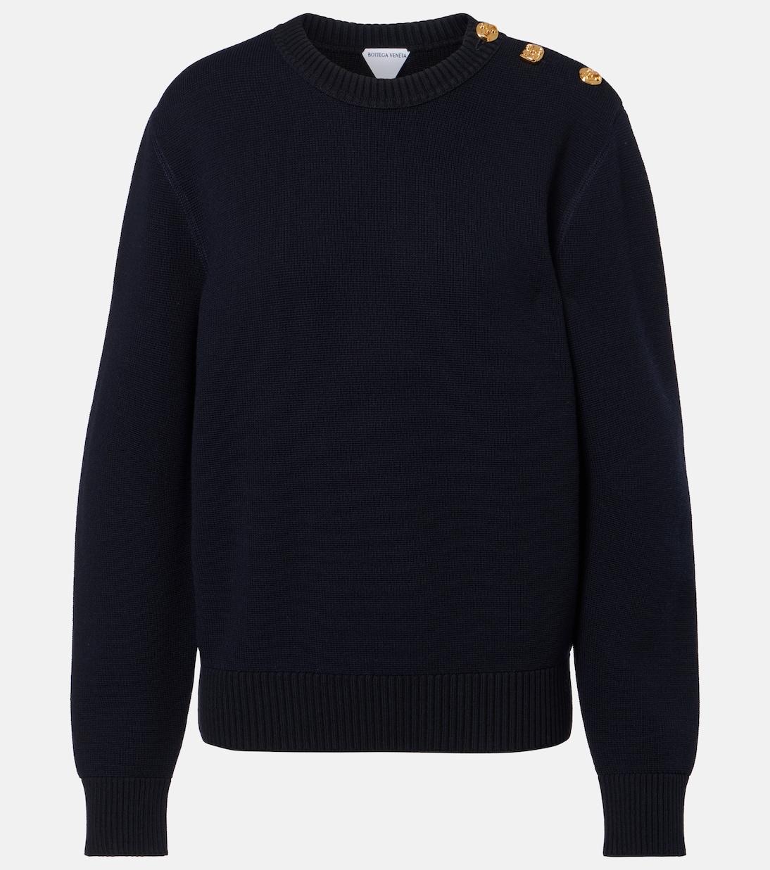 Knot wool and cotton-blend sweater | Bottega Veneta