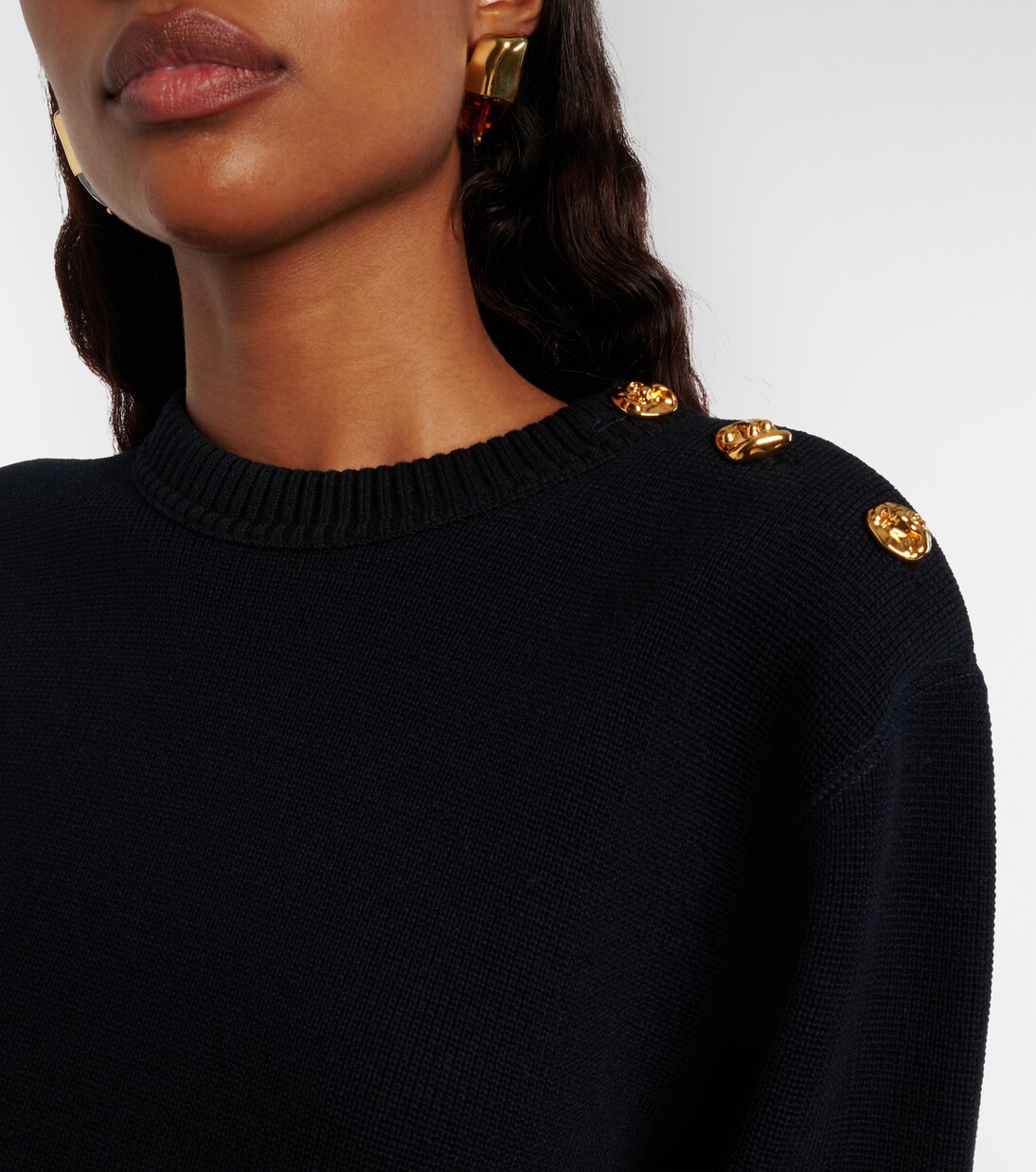 Knot wool and cotton-blend sweater | Bottega Veneta