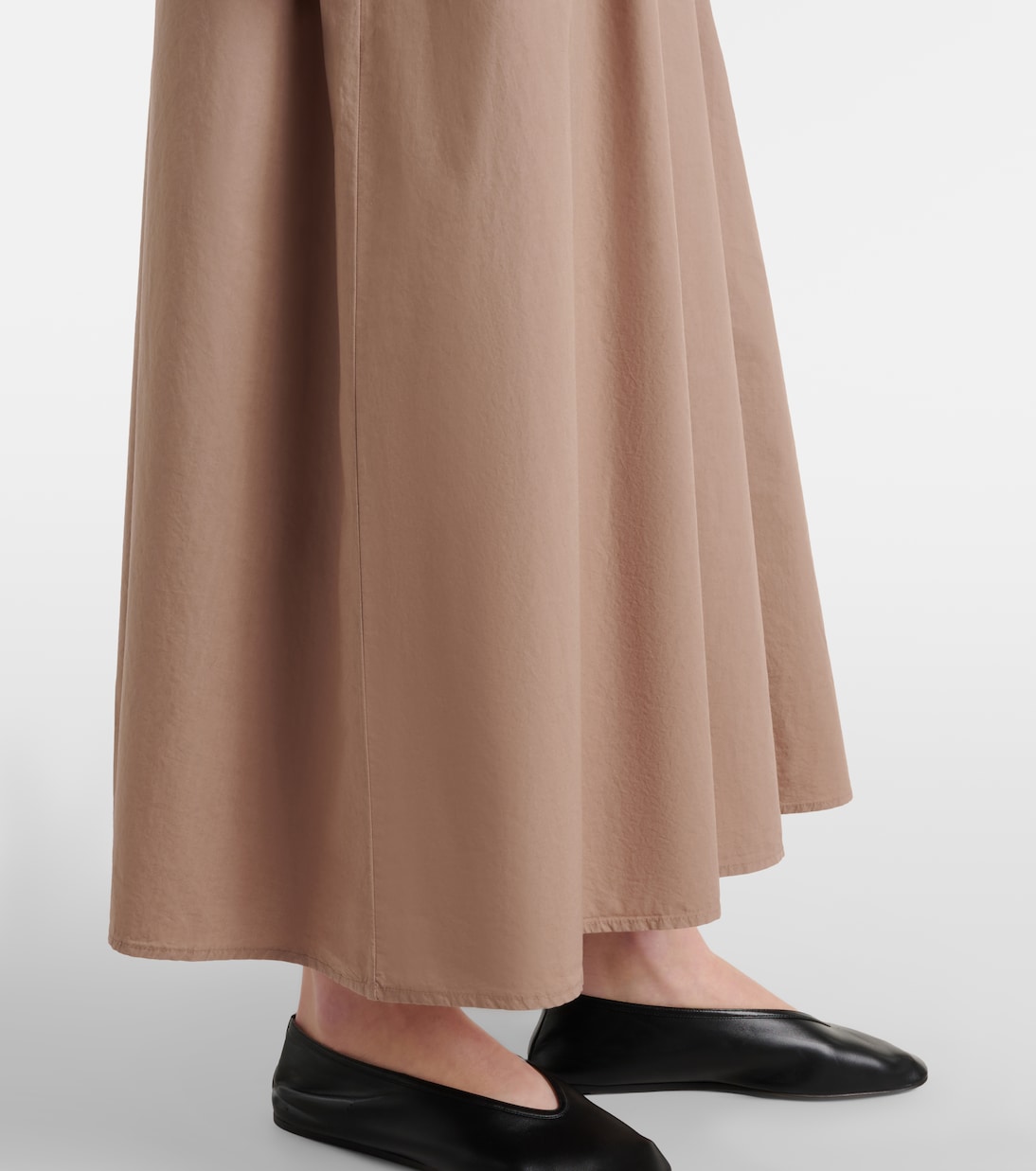 Romina striped cotton-blend midi dress | Velvet