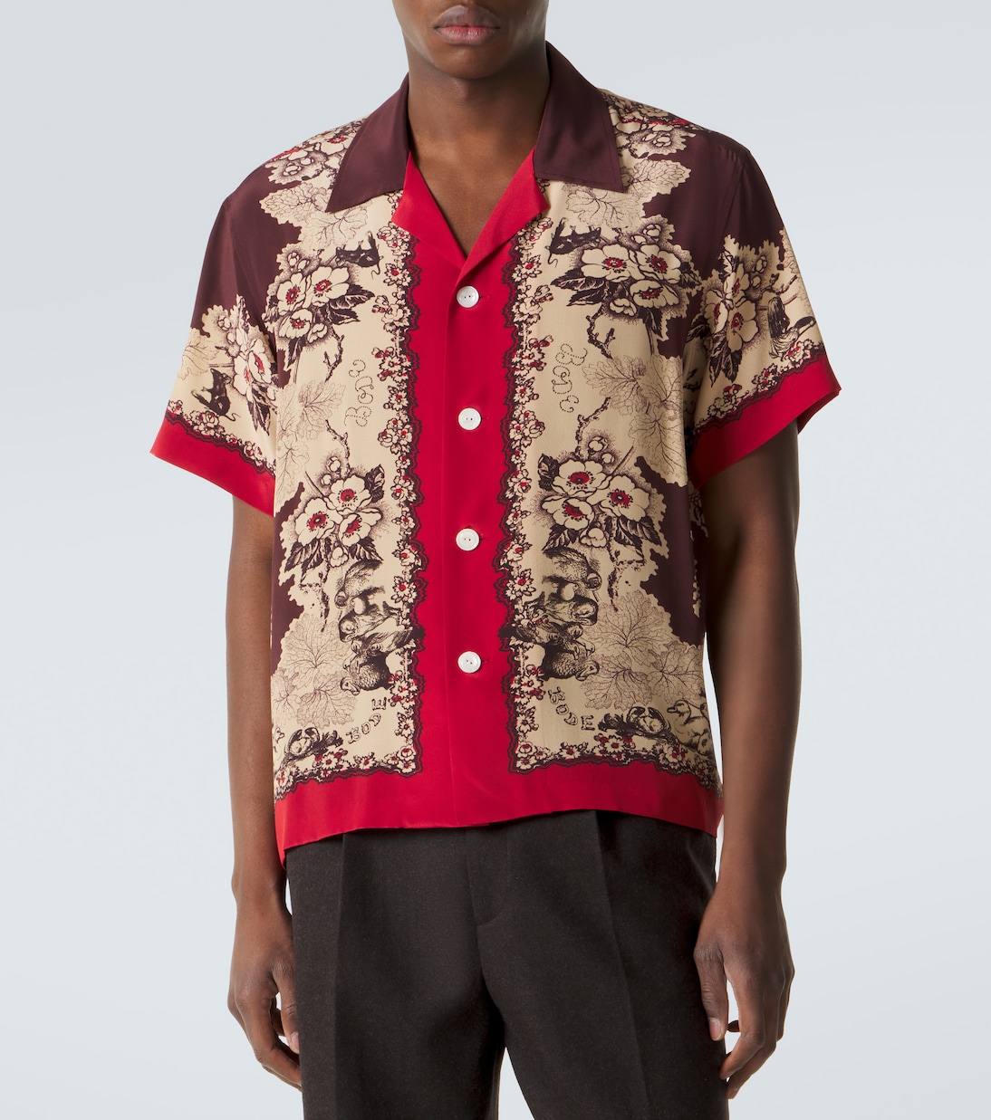 Chemise en soie imprimée | Bode