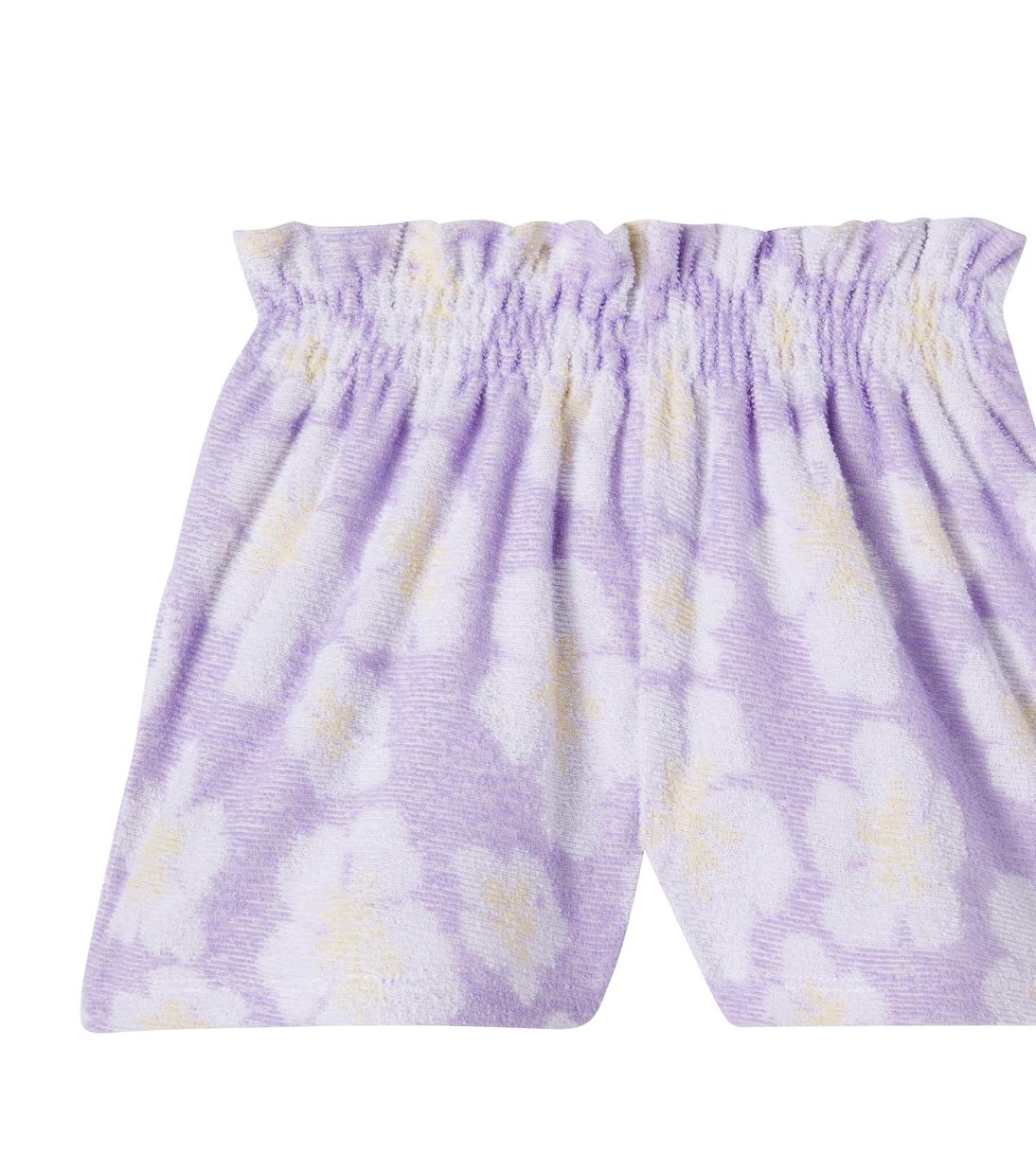 Clemoune floral cotton-blend terry shorts | Louise Misha