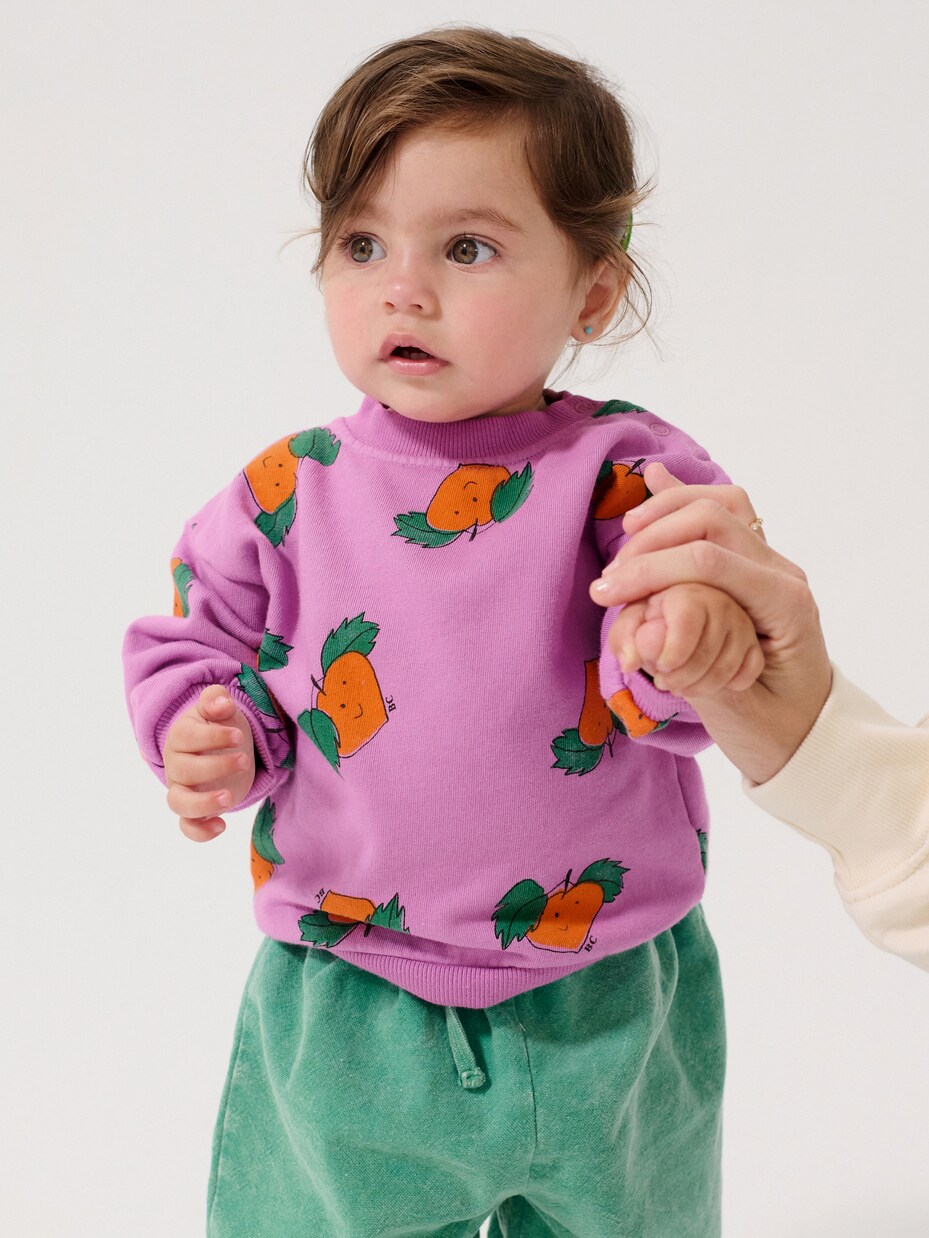 Baby Sweatshirt Tangerine aus Jersey | Bobo Choses
