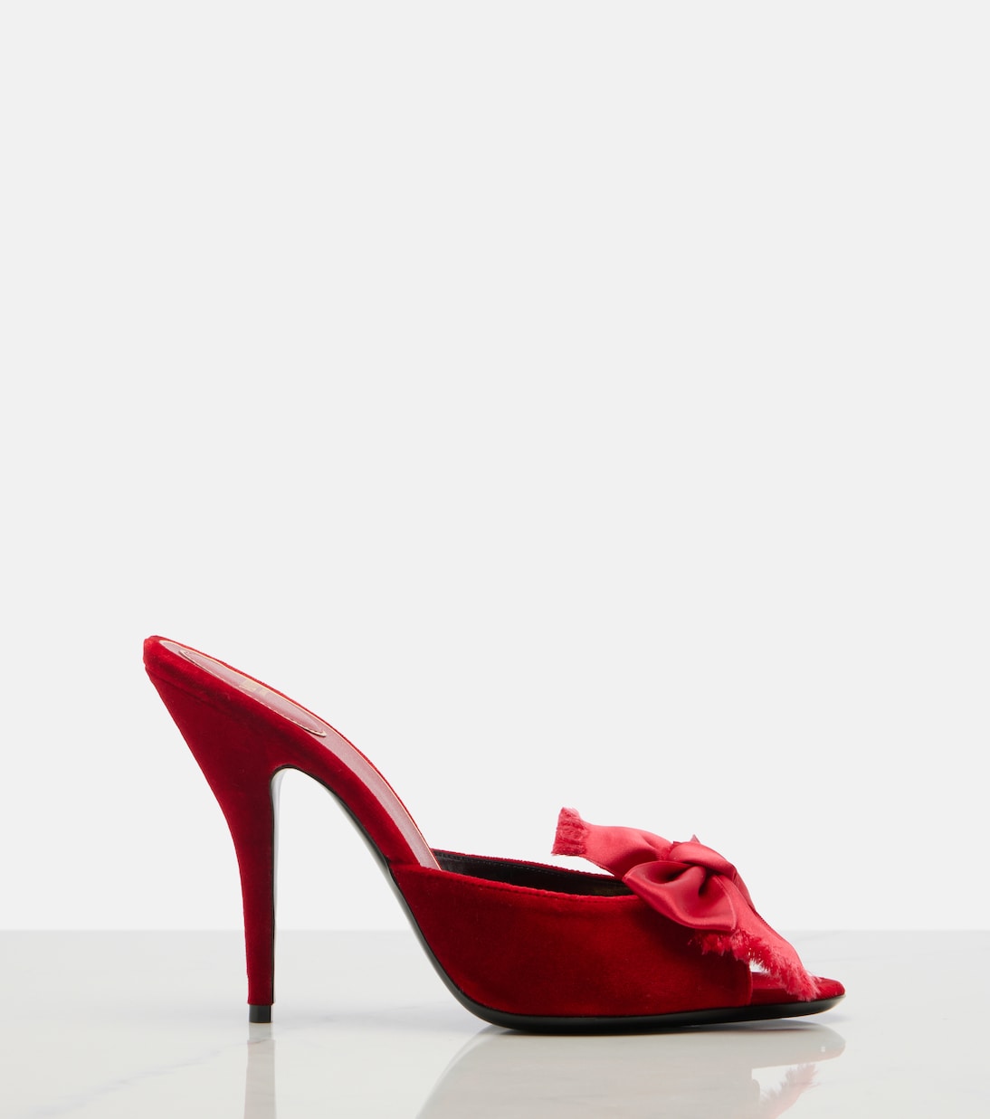 Marie A bow-detail velvet mules | Valentino Garavani