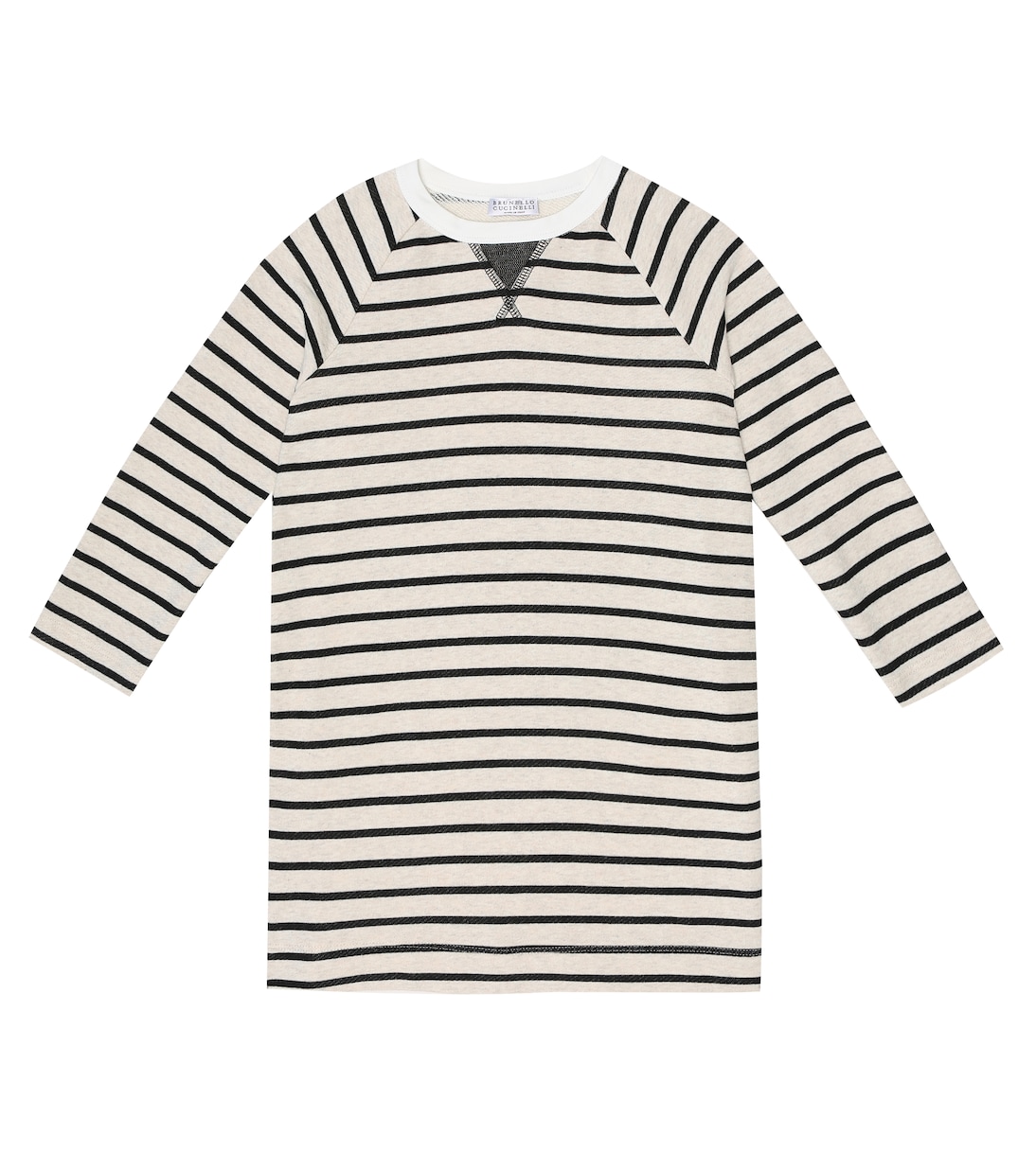 Vestido de punto fino de algodón | Brunello Cucinelli Kids