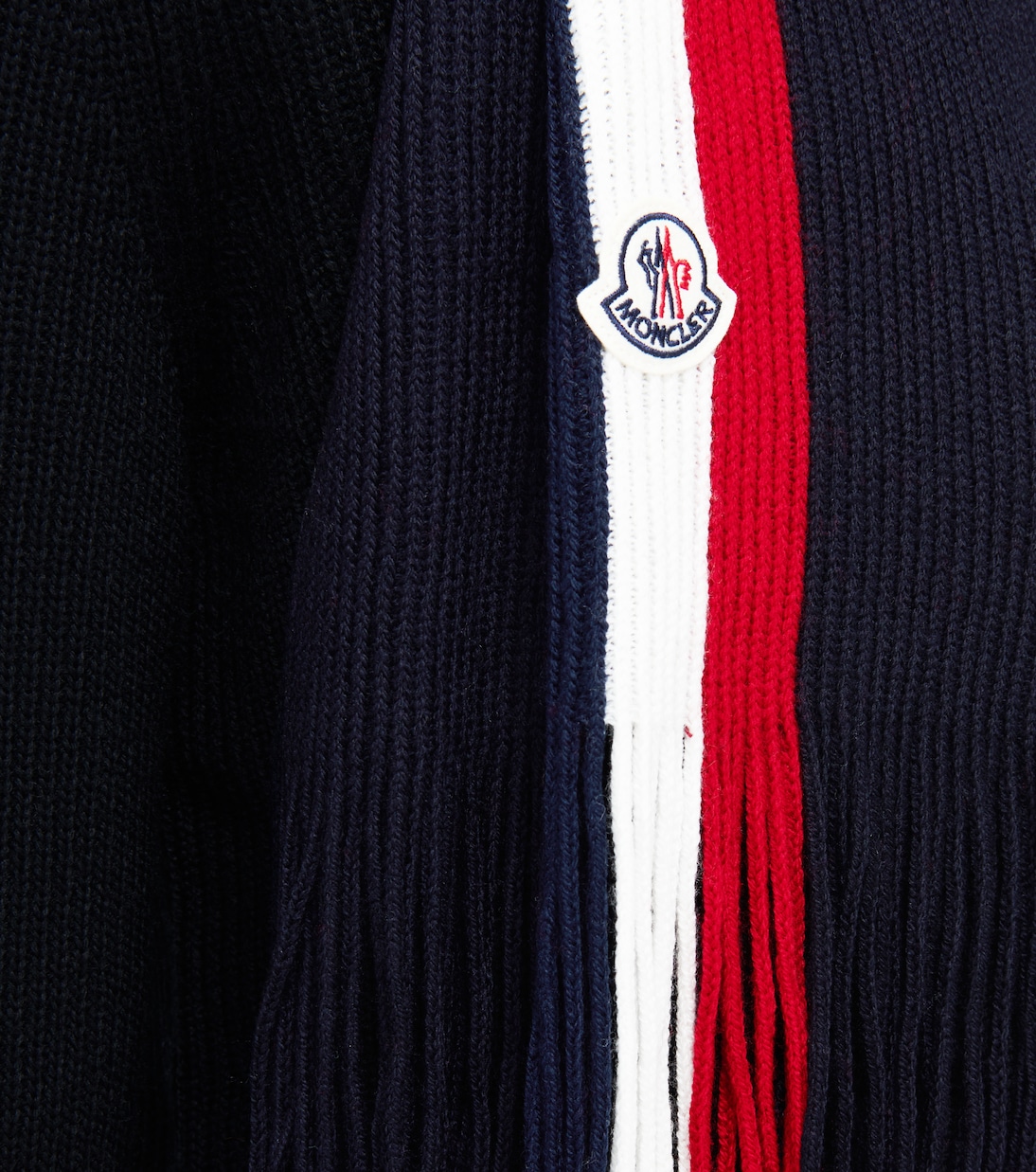 Wool ribbed scarf | Moncler