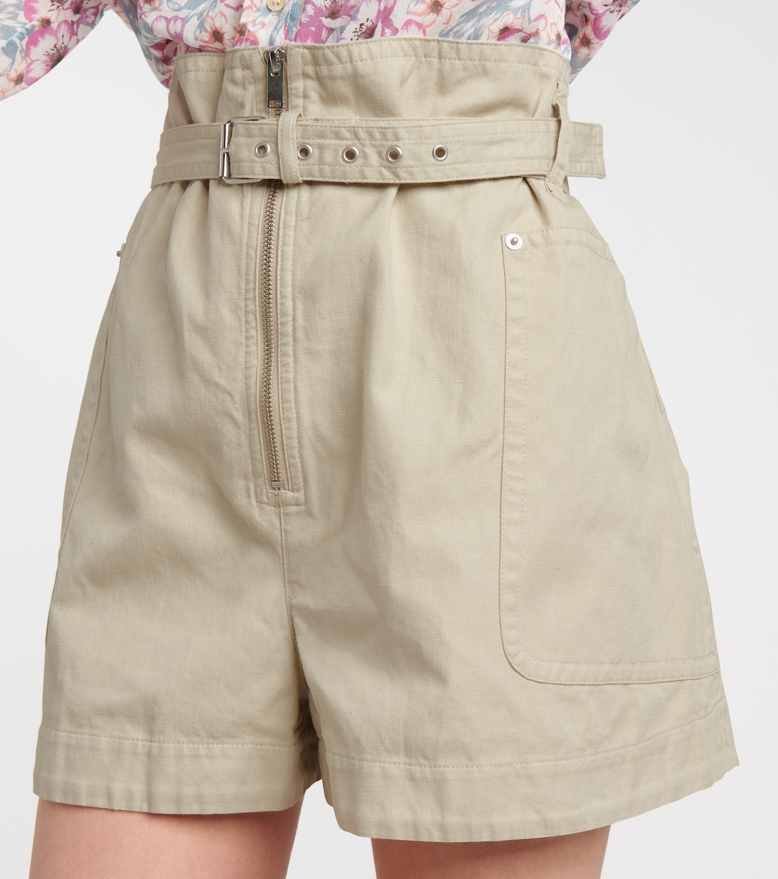 Shorts Parana de algodón y lino | Marant Etoile
