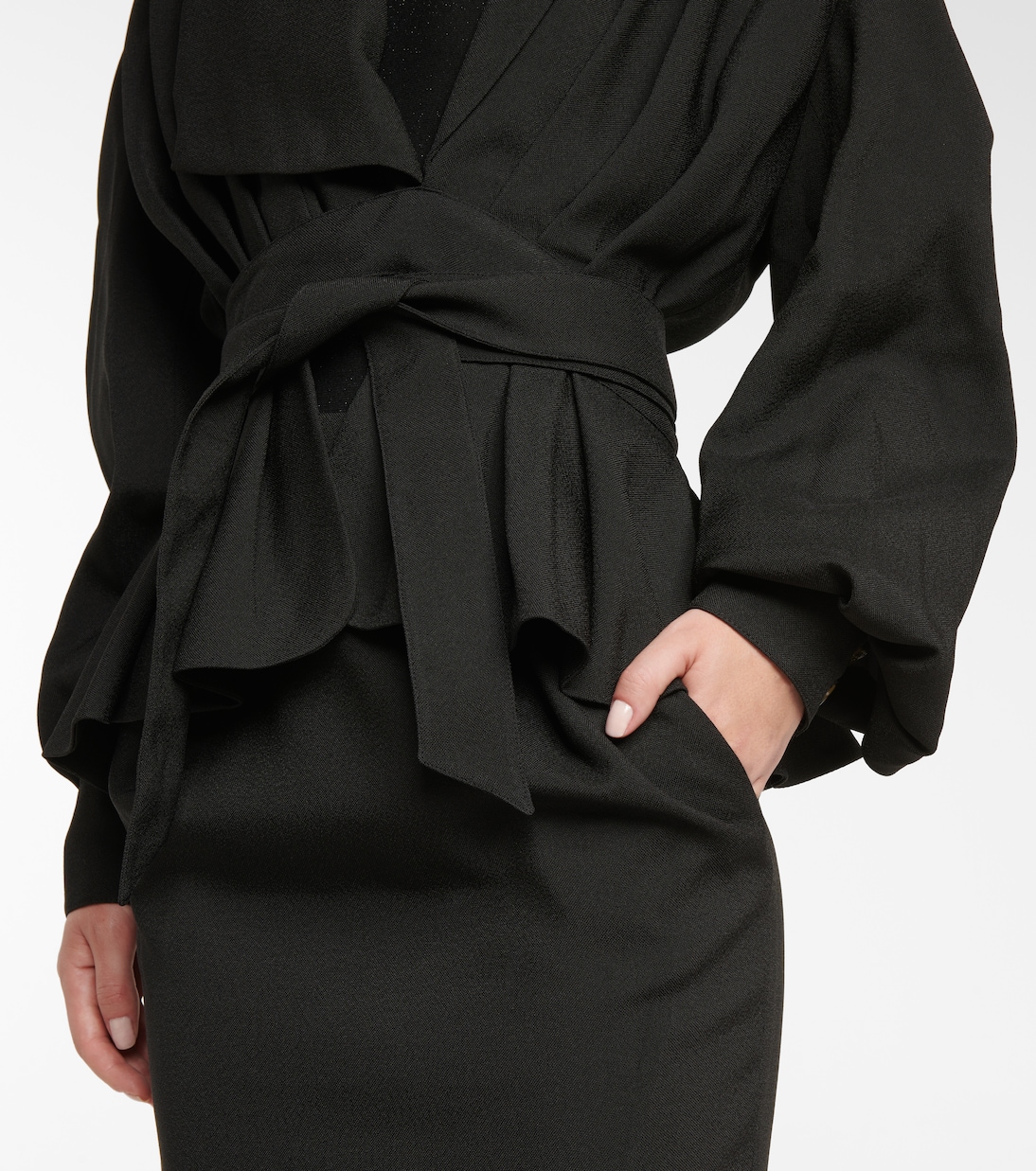 Belted peplum jacket | Alexandre Vauthier