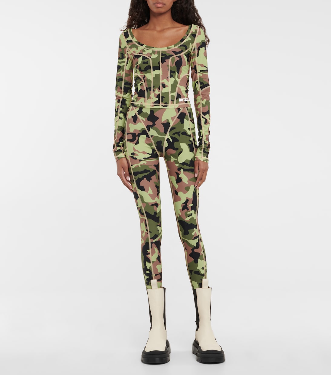 Crop top Tamisha de camuflaje | Rotate
