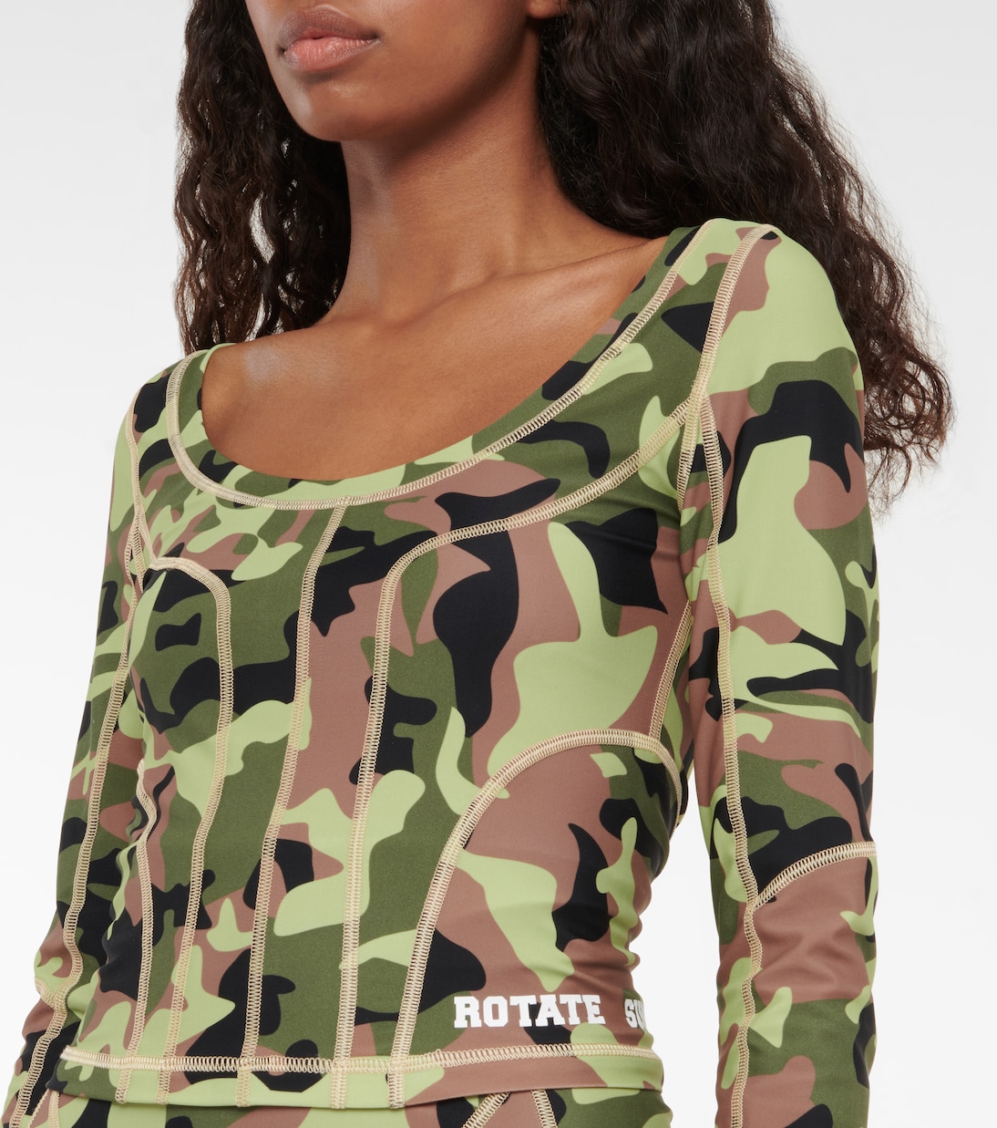 Crop top Tamisha de camuflaje | Rotate