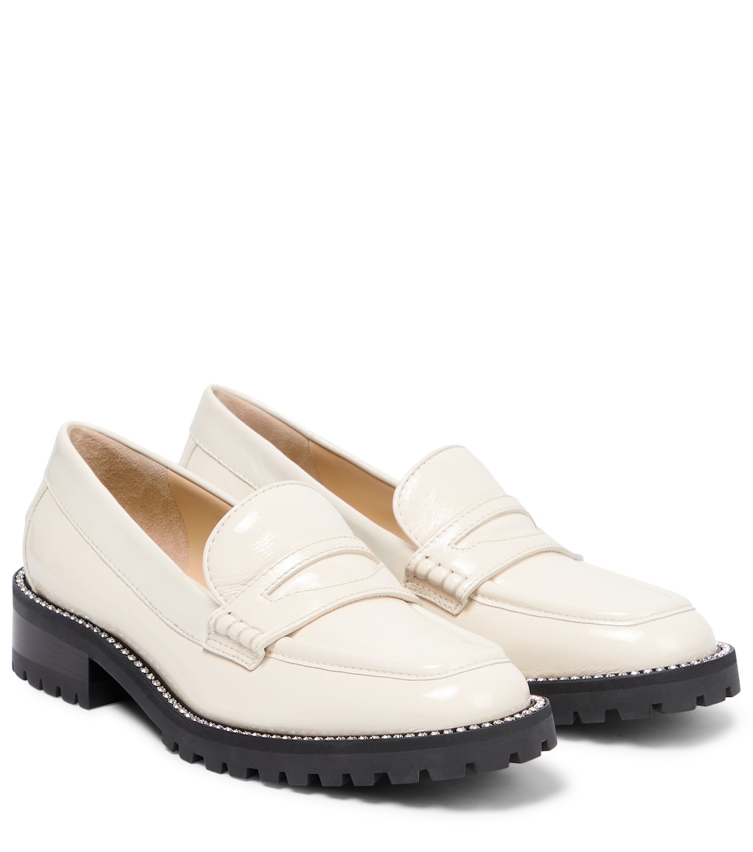 Deanna embellished leather loafers | Jimmy Choo
