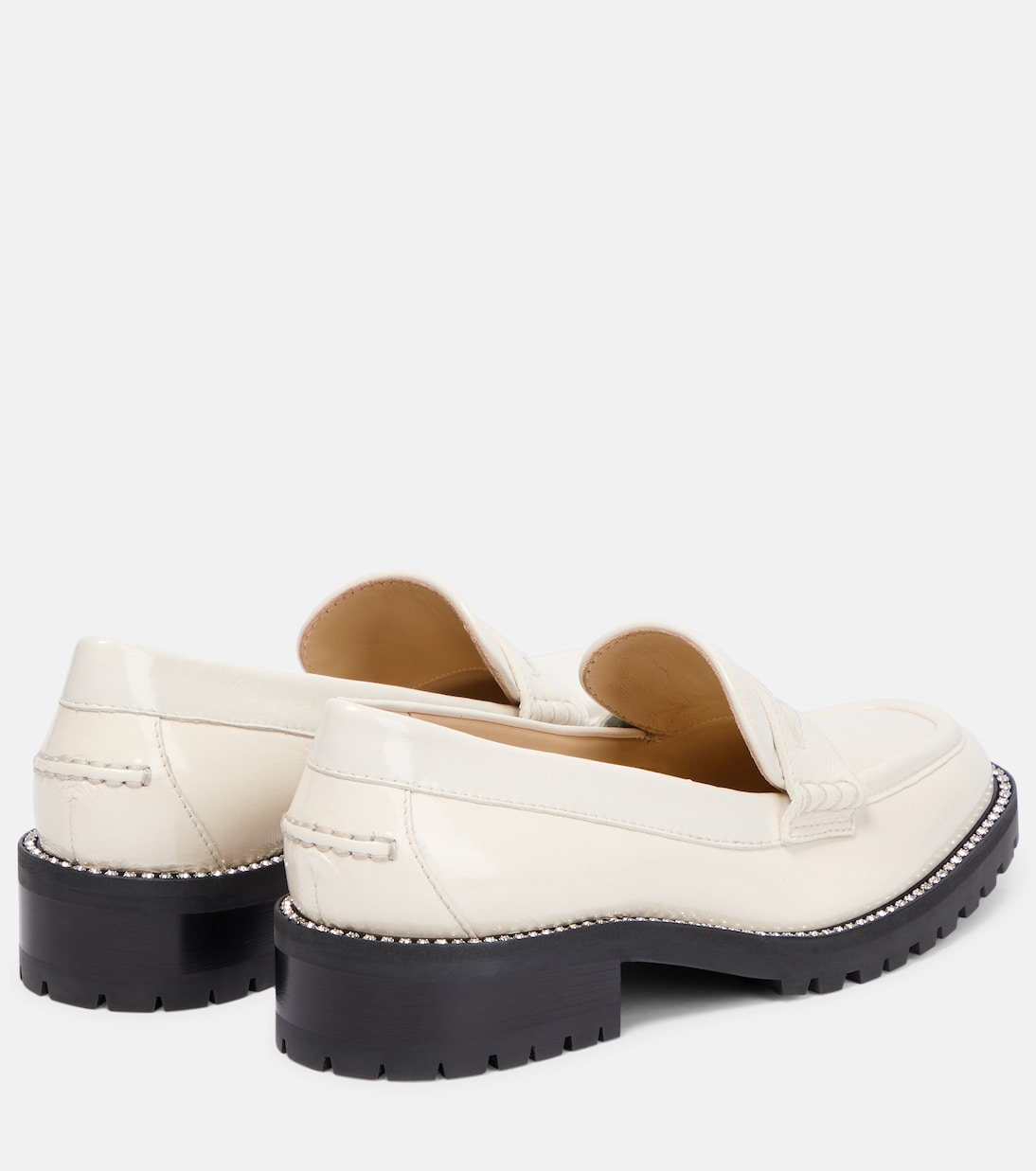 Deanna embellished leather loafers | Jimmy Choo