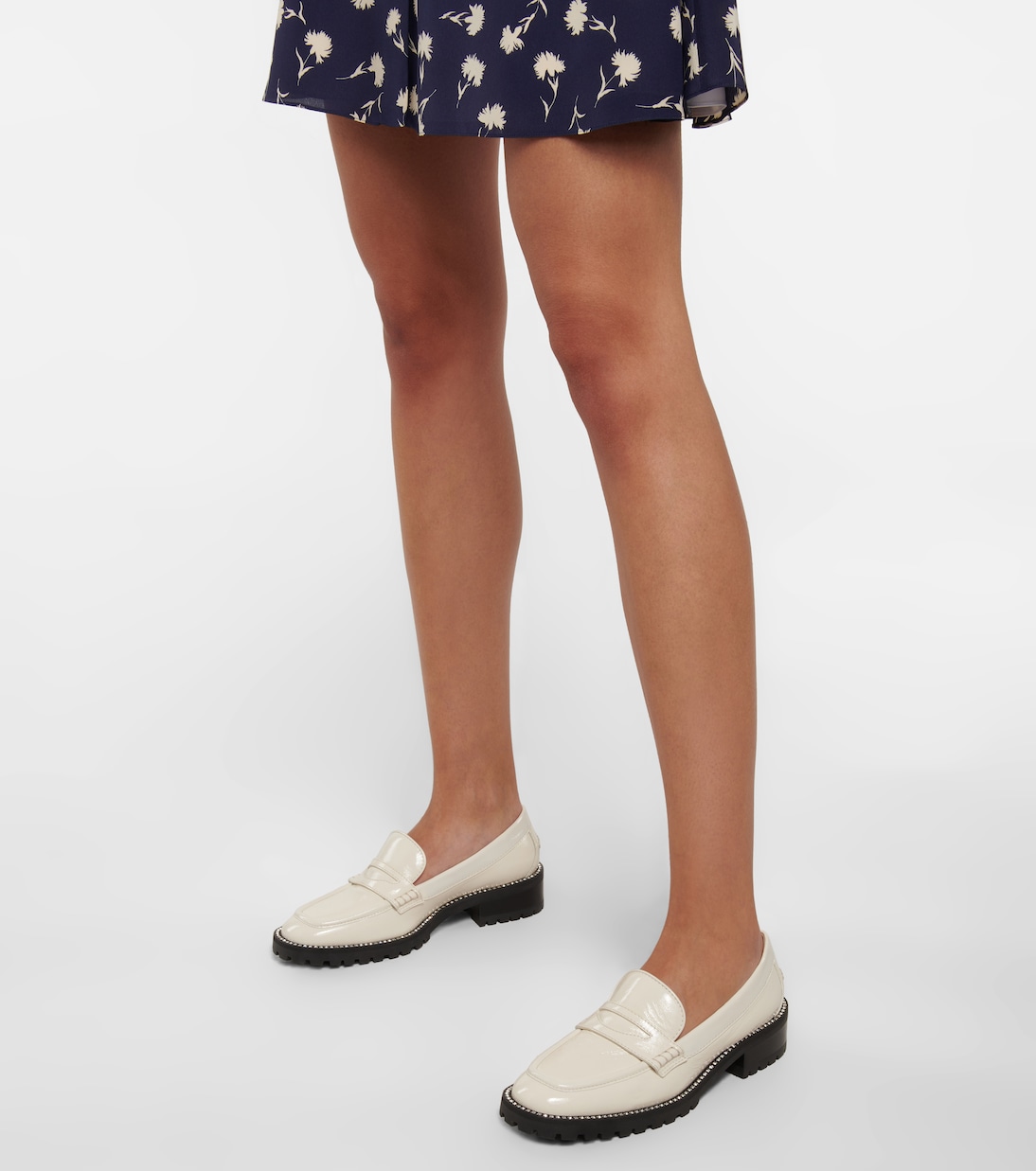 Deanna embellished leather loafers | Jimmy Choo