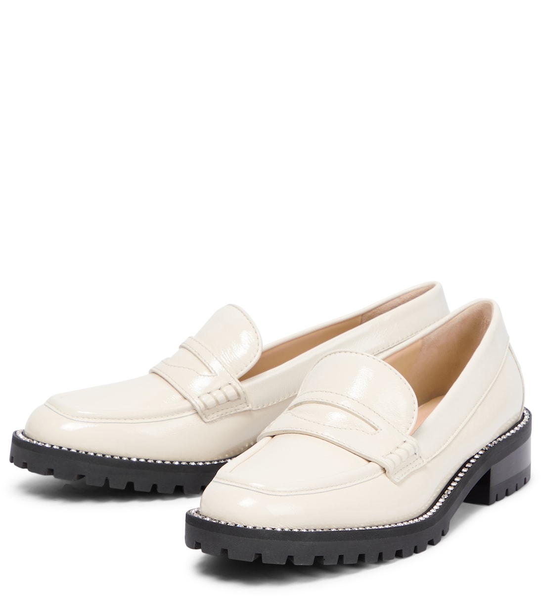 Deanna embellished leather loafers | Jimmy Choo
