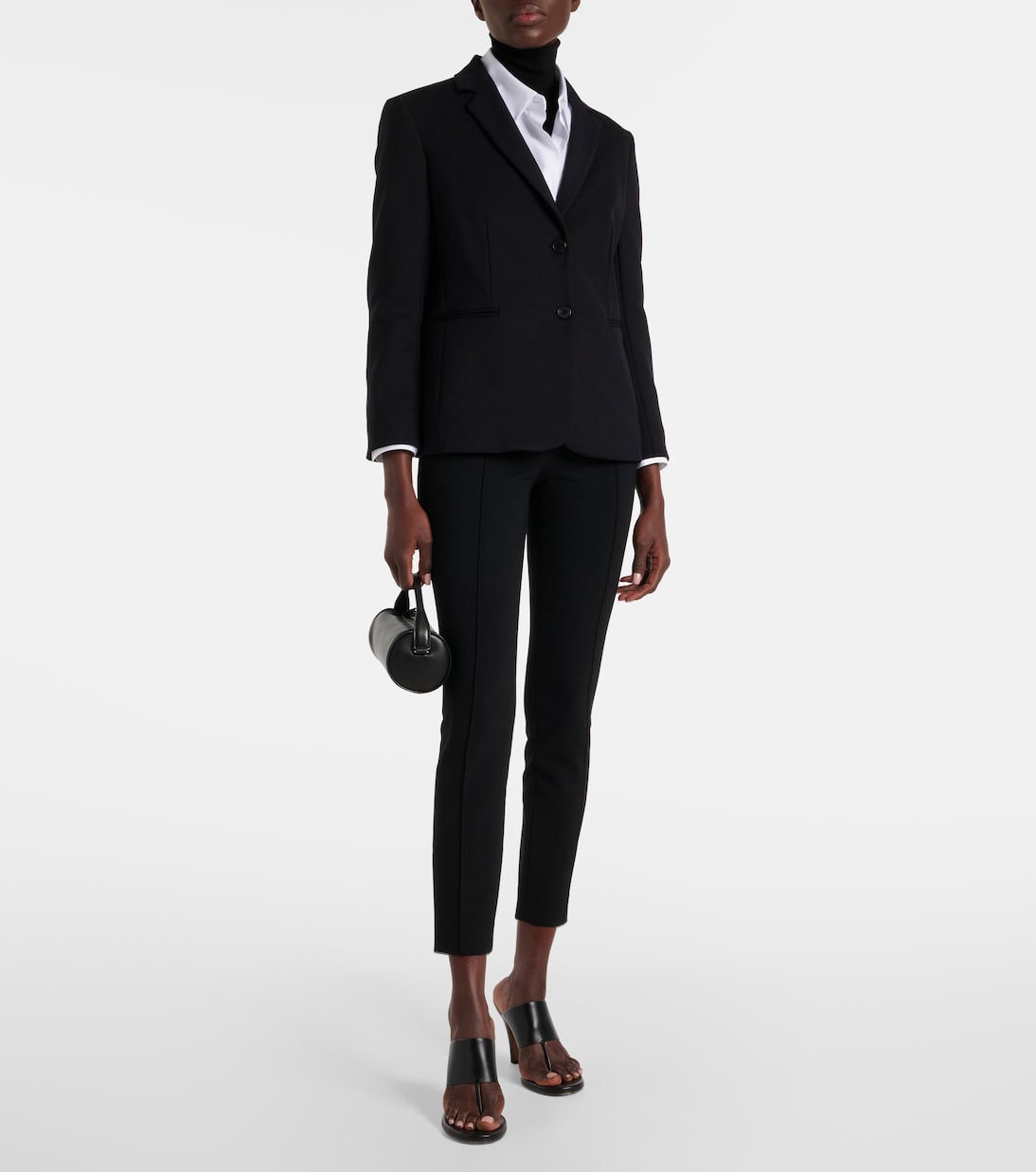 Kosso wool-blend skinny pants | The Row