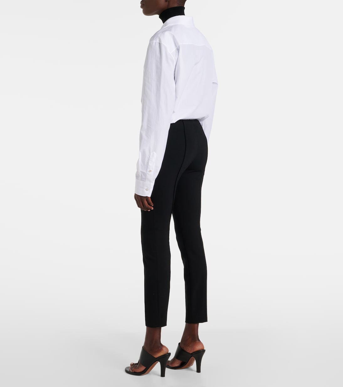 Kosso wool-blend skinny pants | The Row