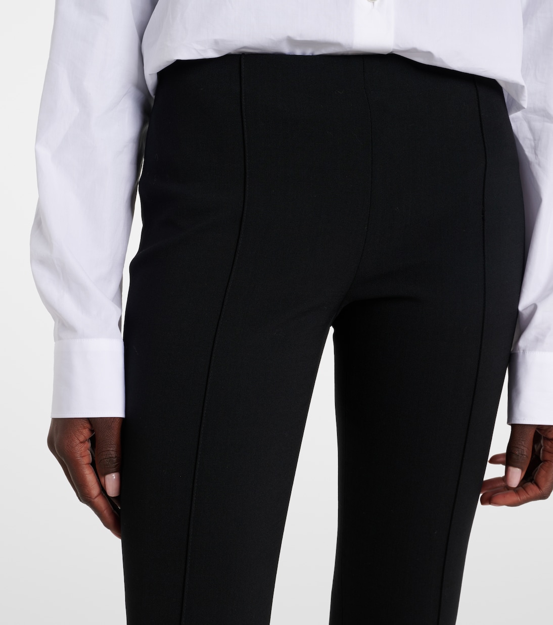 Kosso wool-blend skinny pants | The Row
