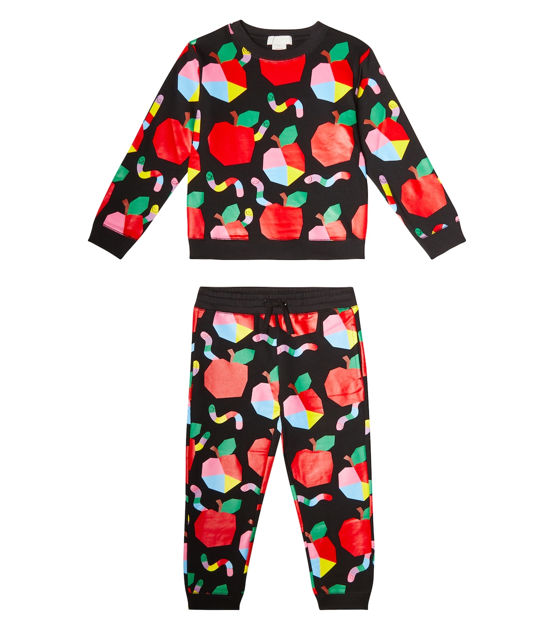 Pantaloni e felpa in cotone con stampa | Stella McCartney Kids