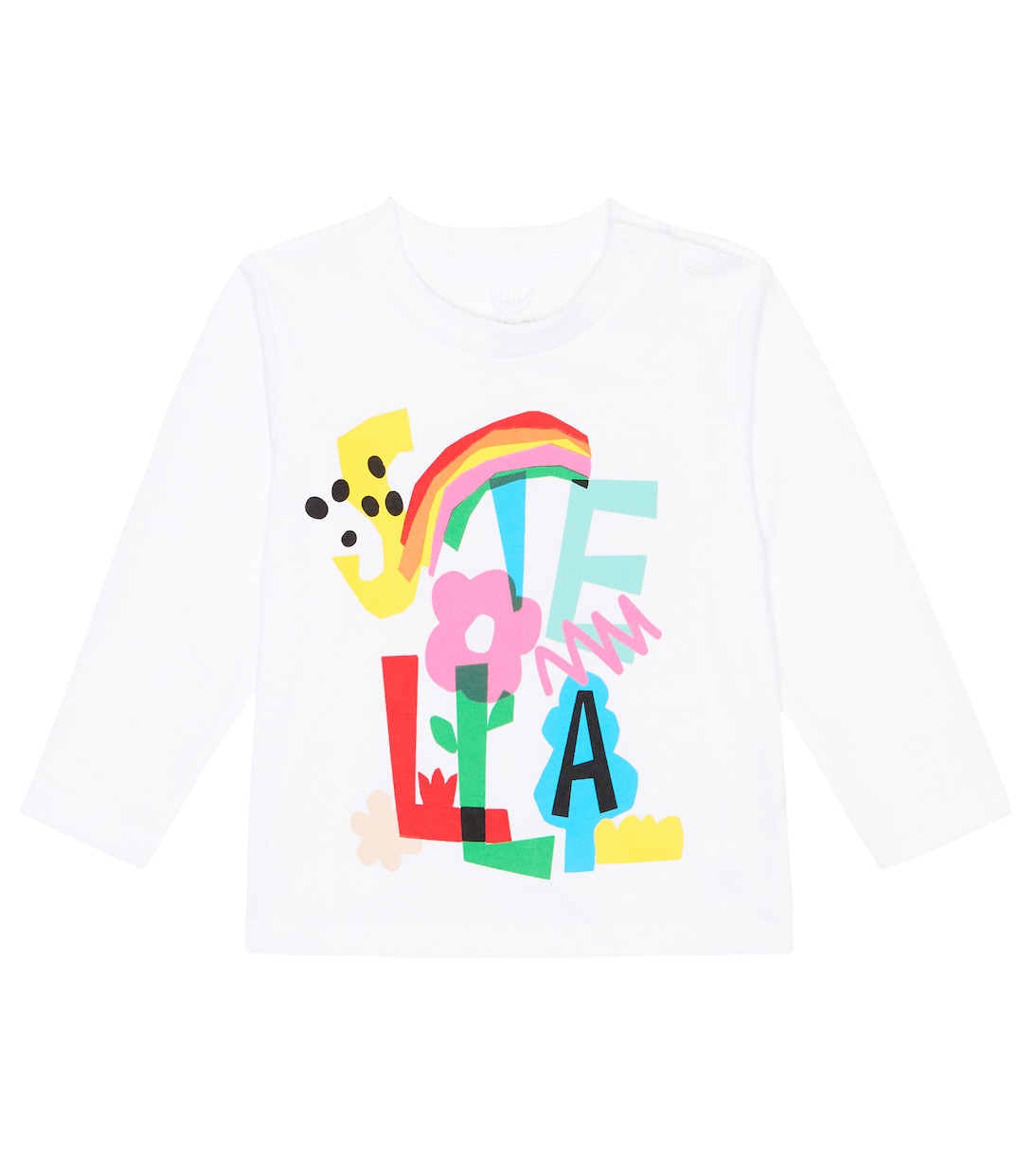Baby - Top in jersey di cotone con stampa | Stella McCartney Kids