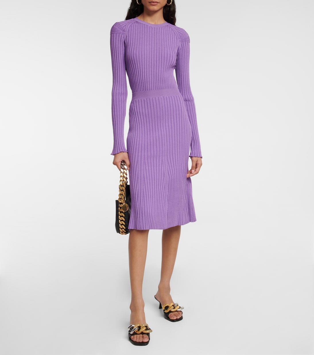 Ribbed-knit midi skirt | Stella McCartney