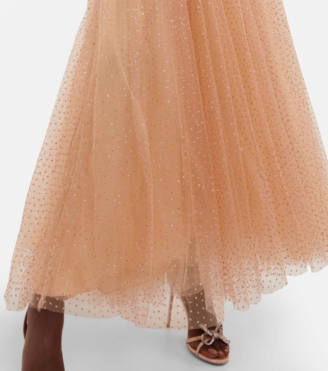 Embellished tulle off-shoulder gown | Monique Lhuillier