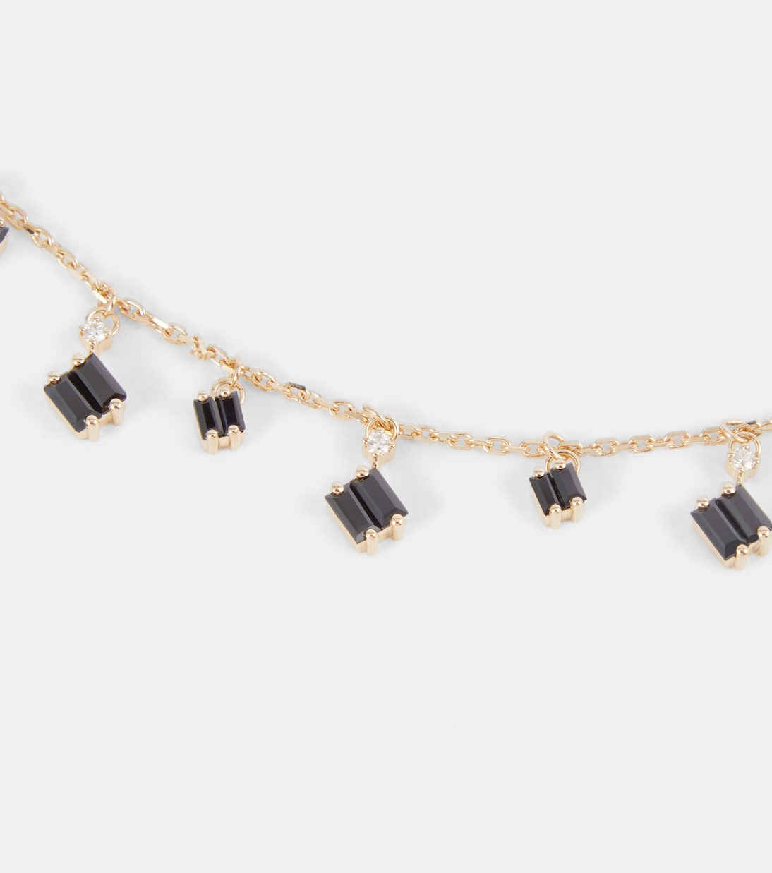 Collana Cascade in oro 18kt con zaffiri e diamanti | Suzanne Kalan