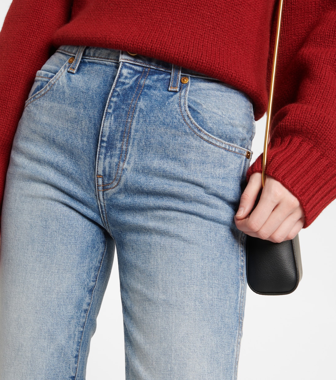 Vivian high-rise straight jeans | Khaite