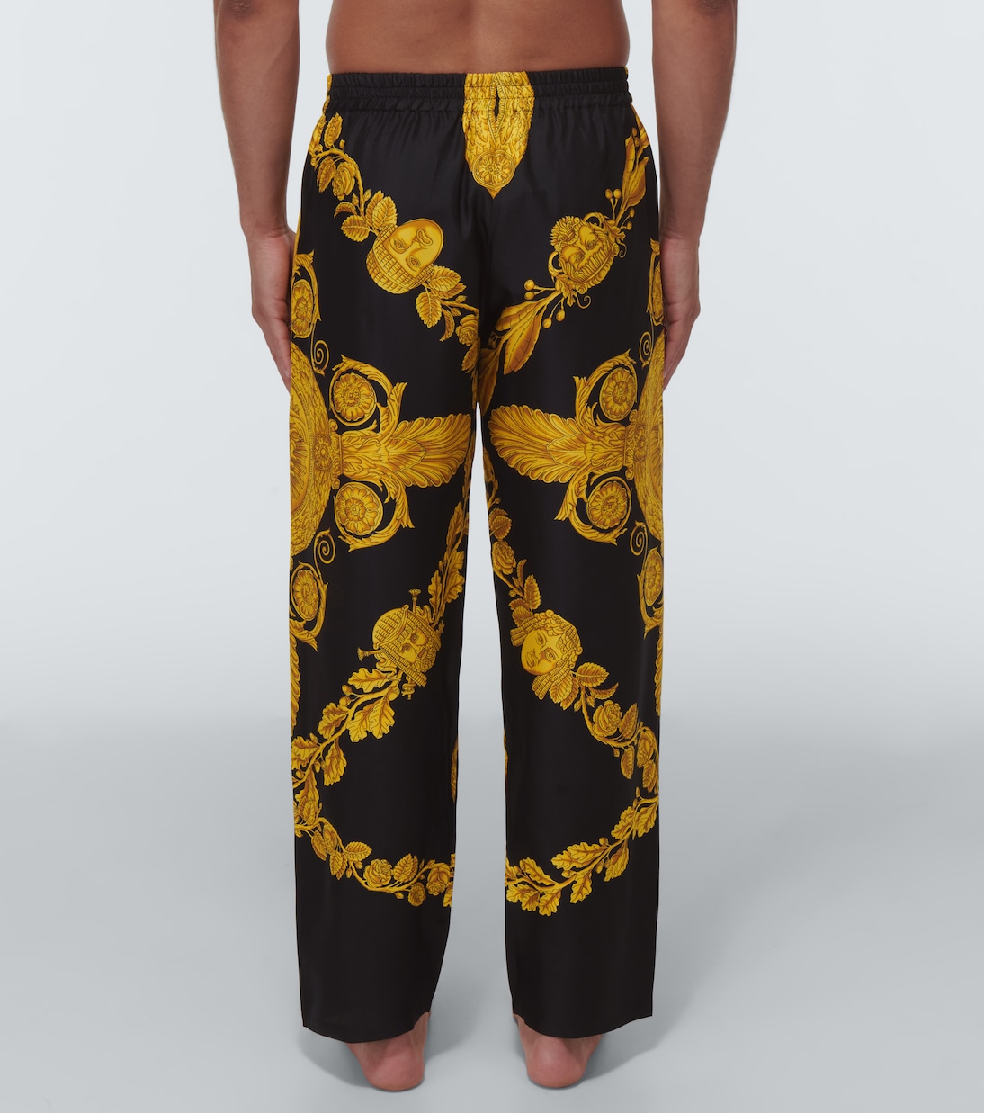 Pyjama-Hose Barocco aus Seiden-Twill | Versace