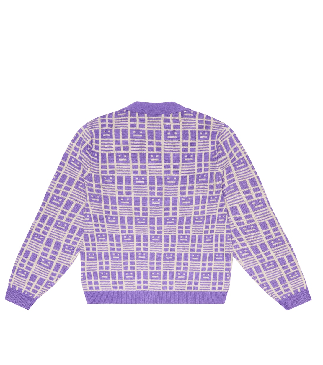 Face wool cardigan | Acne Studios Kids