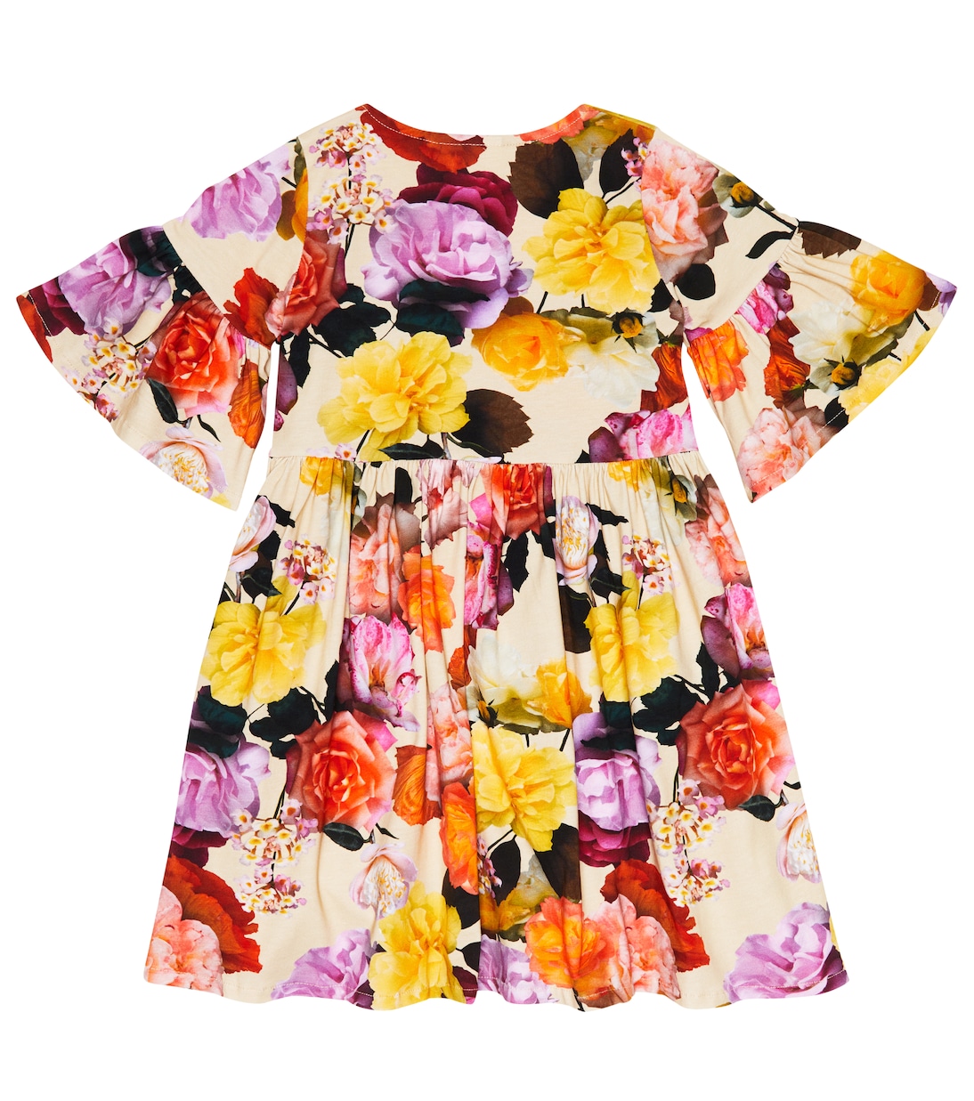 Robe Chasity en velours de coton mélangé à fleurs | Molo