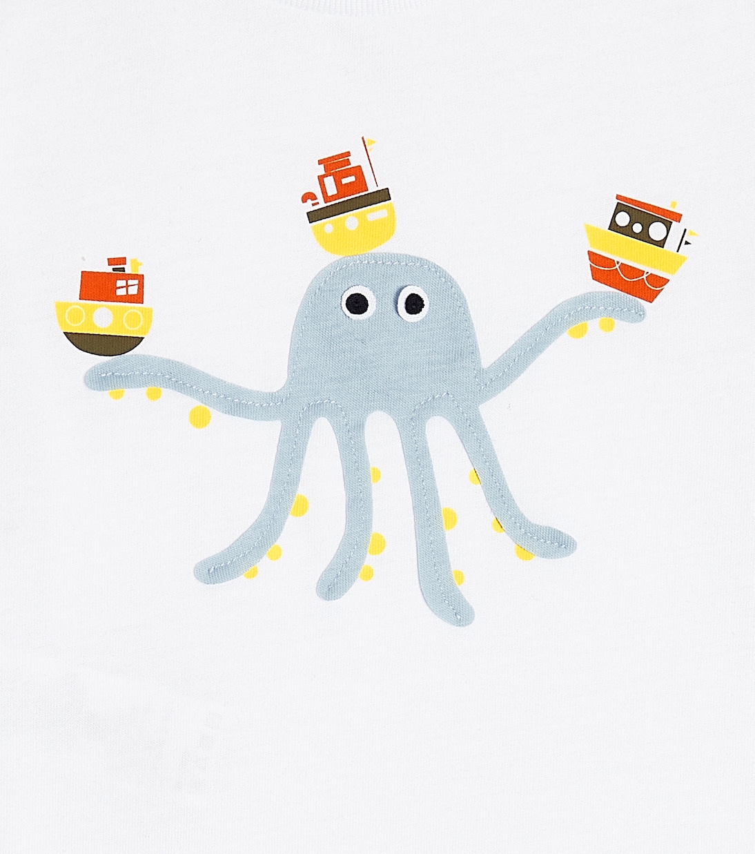 T-shirt in cotone con stampa | Il Gufo