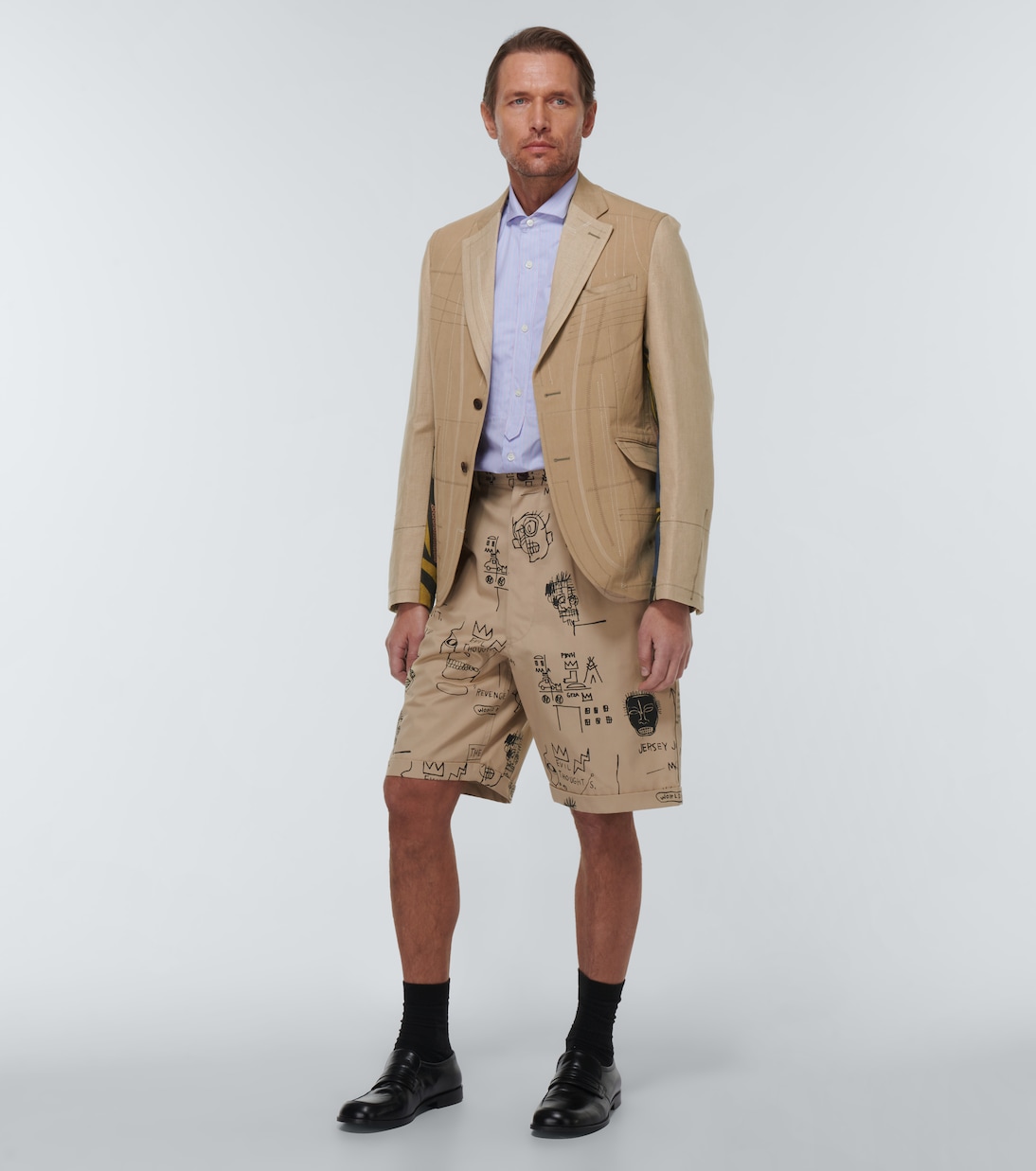 x Basquiat printed cotton shorts | Junya Watanabe