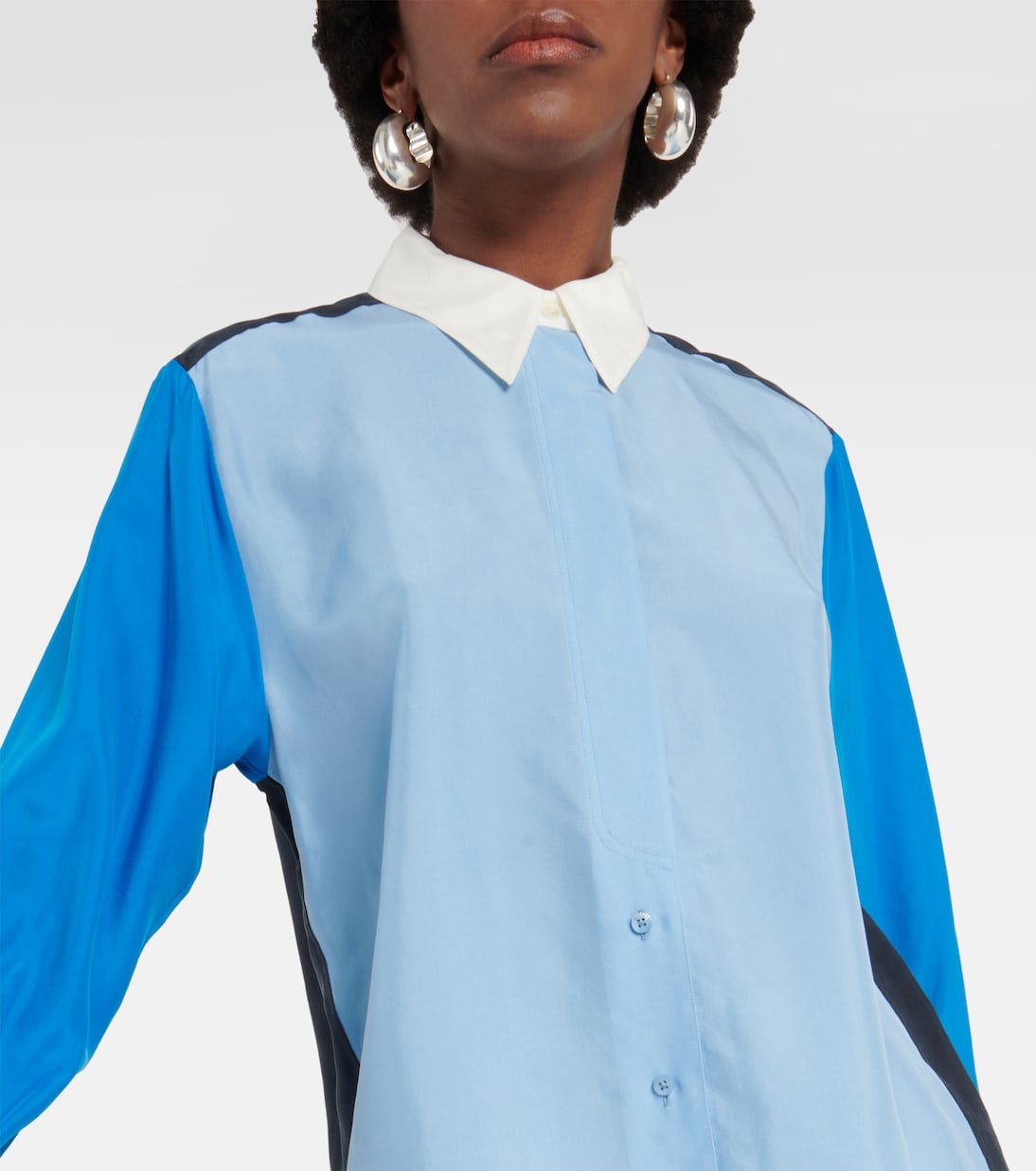 Colorblock silk blouse | Dorothee Schumacher