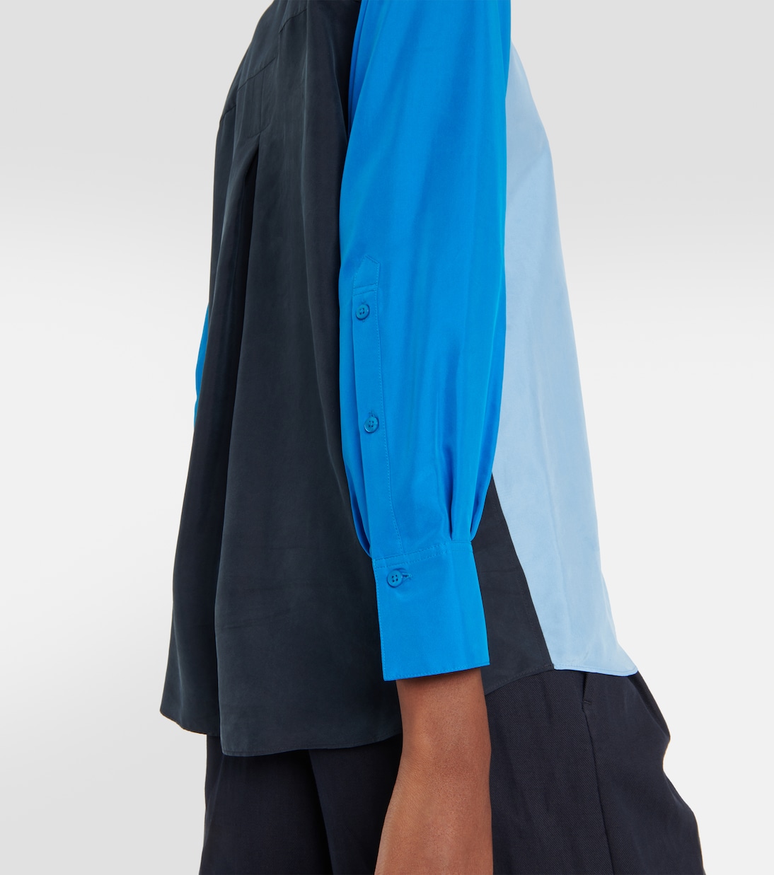 Colorblock silk blouse | Dorothee Schumacher