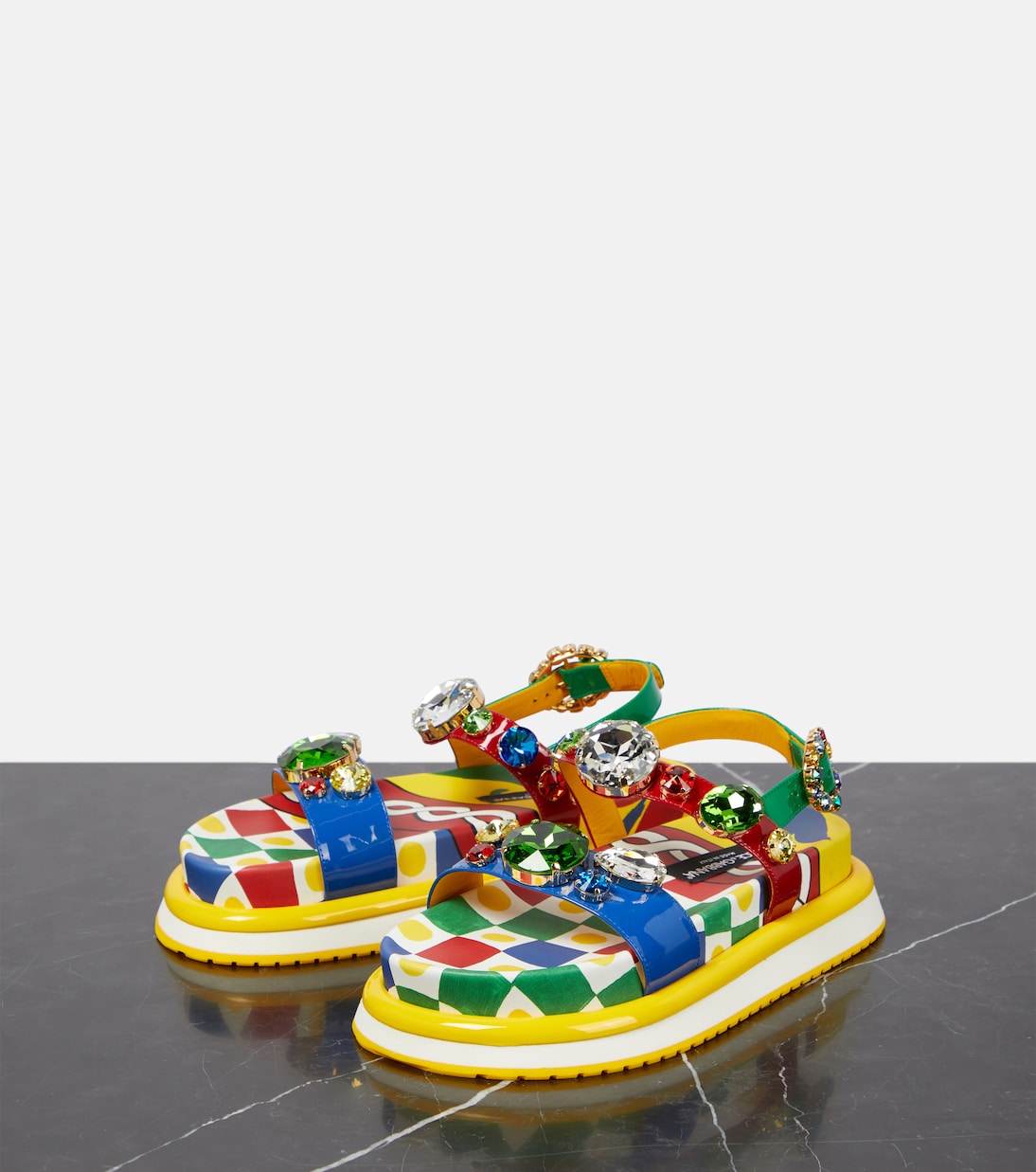 صندل من الجلد المعدني Day Love | Dolce&Gabbana