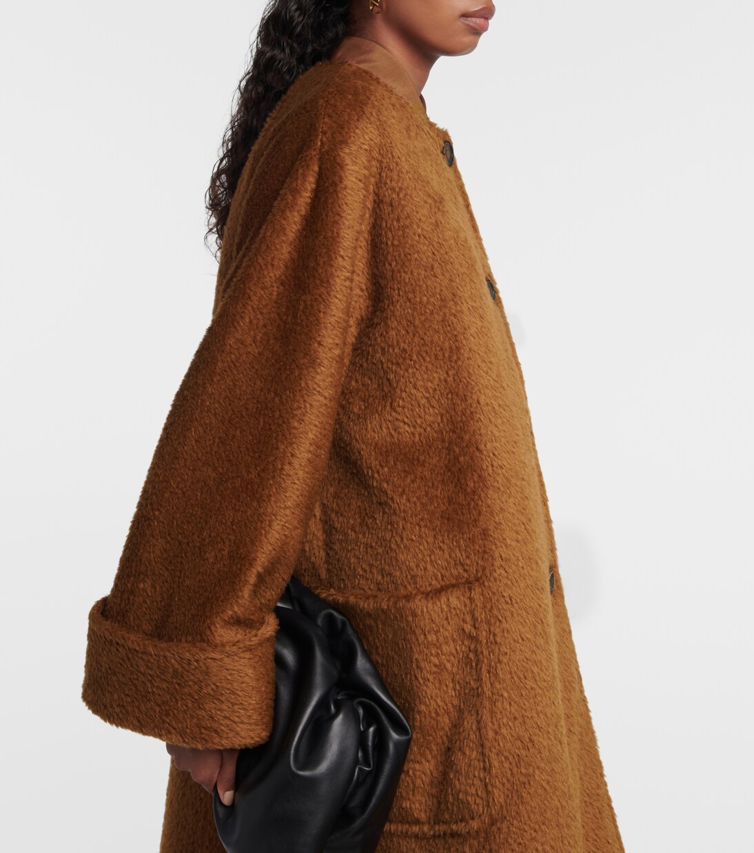 Abrigo oversized Hudson de alpaca y lana | Max Mara
