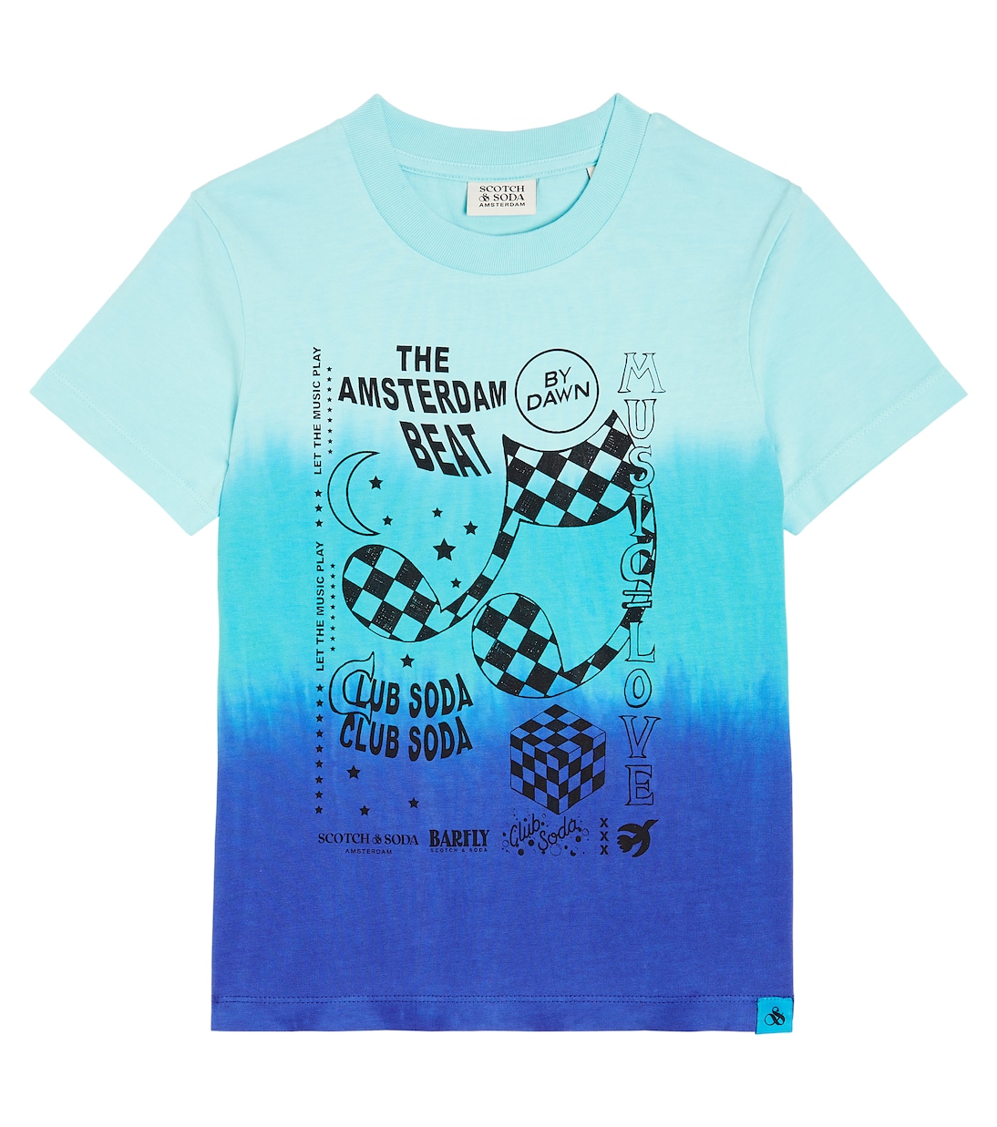 T-shirt in jersey di cotone con stampa | Scotch & Soda Kids