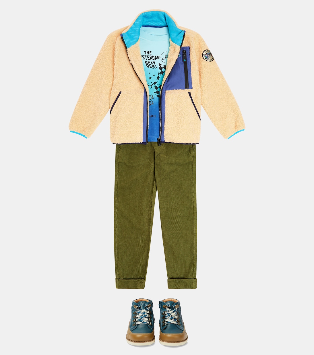 T-shirt in jersey di cotone con stampa | Scotch & Soda Kids