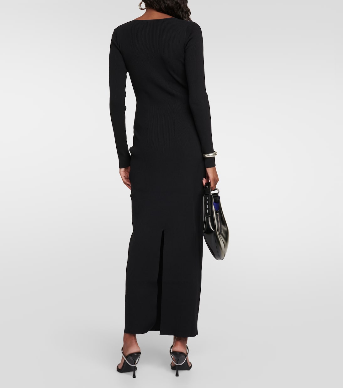 Silhouette ribbed-knit maxi dress | Staud