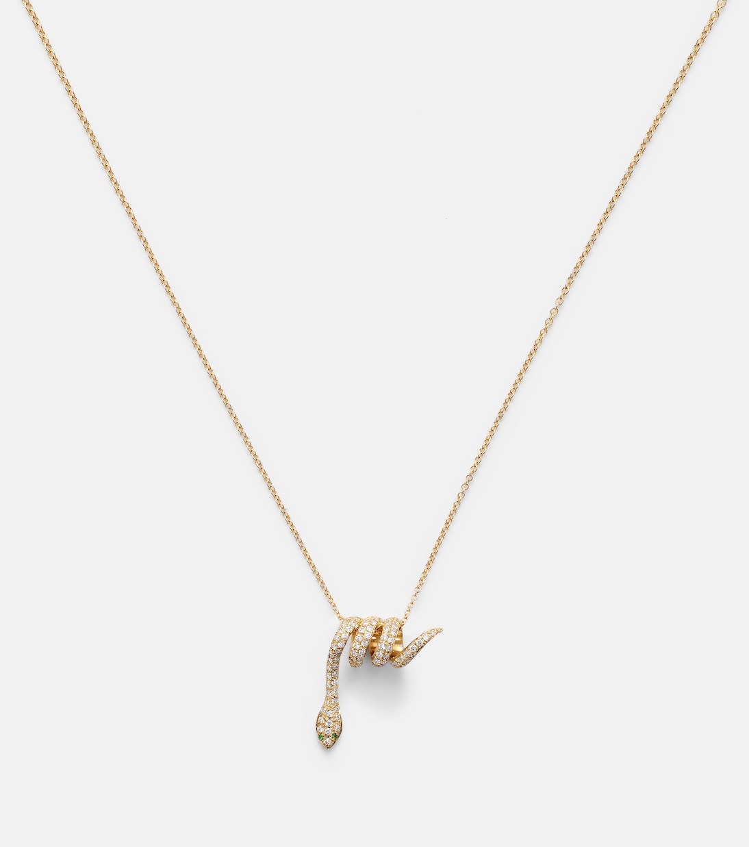 Collana Serpentina ILEANA MAKRI in oro 18kt con pietre preziose per stile giovane e trendy