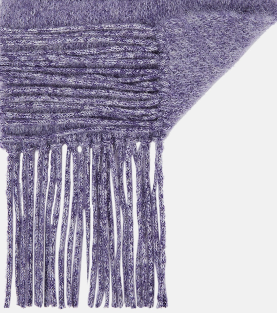 Sciarpa in misto mohair con logo | Miu Miu