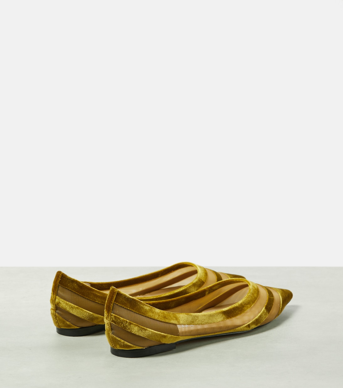 Ballerinas Love aus Samt und Mesh | Jimmy Choo