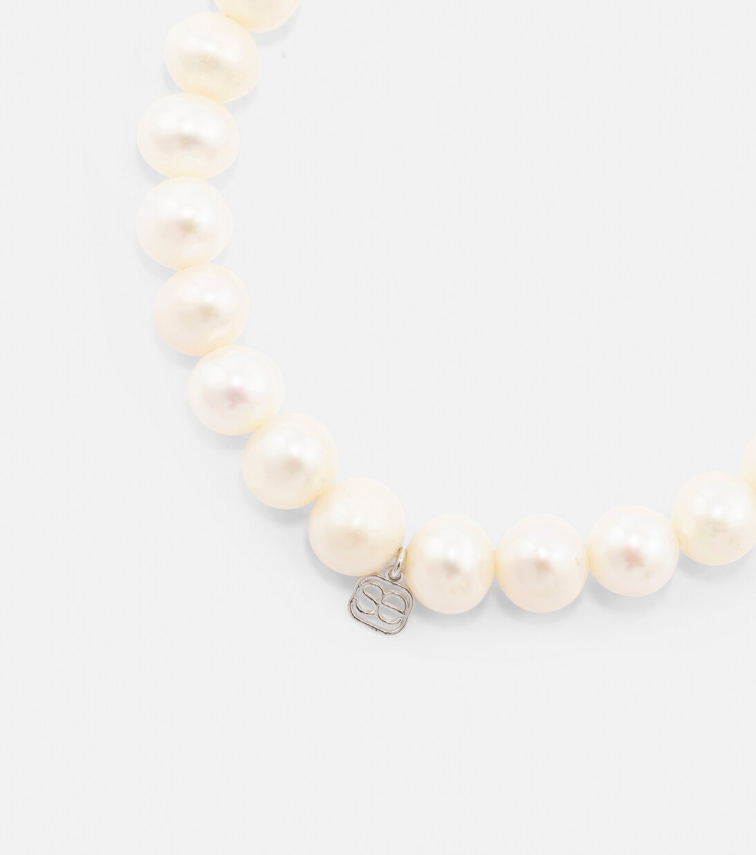 Bracciale in oro bianco 14kt SYDNEY EVAN con diamanti e perle, stile giovanile e raffinato