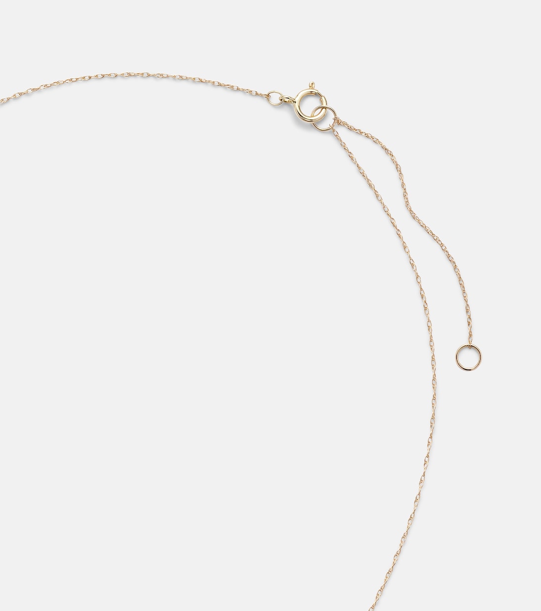 Gioiello giovanile in oro giallo 10kt con diamanti, collana elegante STONE AND STRAND