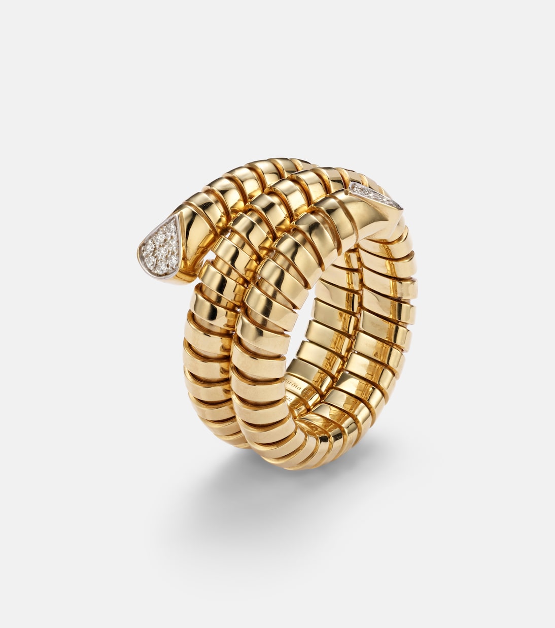 Anello in oro 18kt con diamanti MARINA B Trisola, gioiello chic per giovani