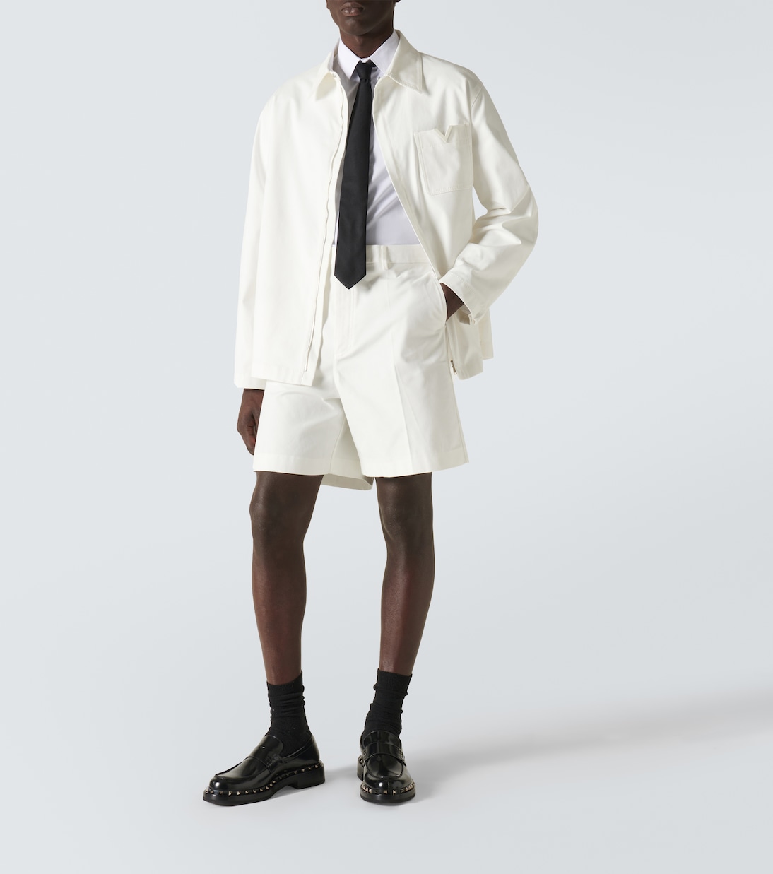 Bermudas de lona de algodón | Valentino